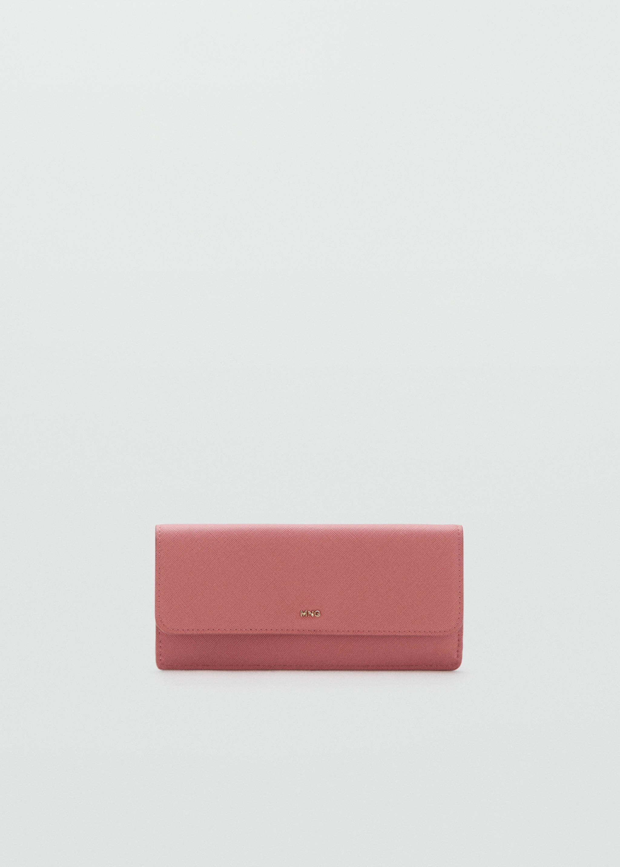 Safiano-effect wallet with flap - Article without model