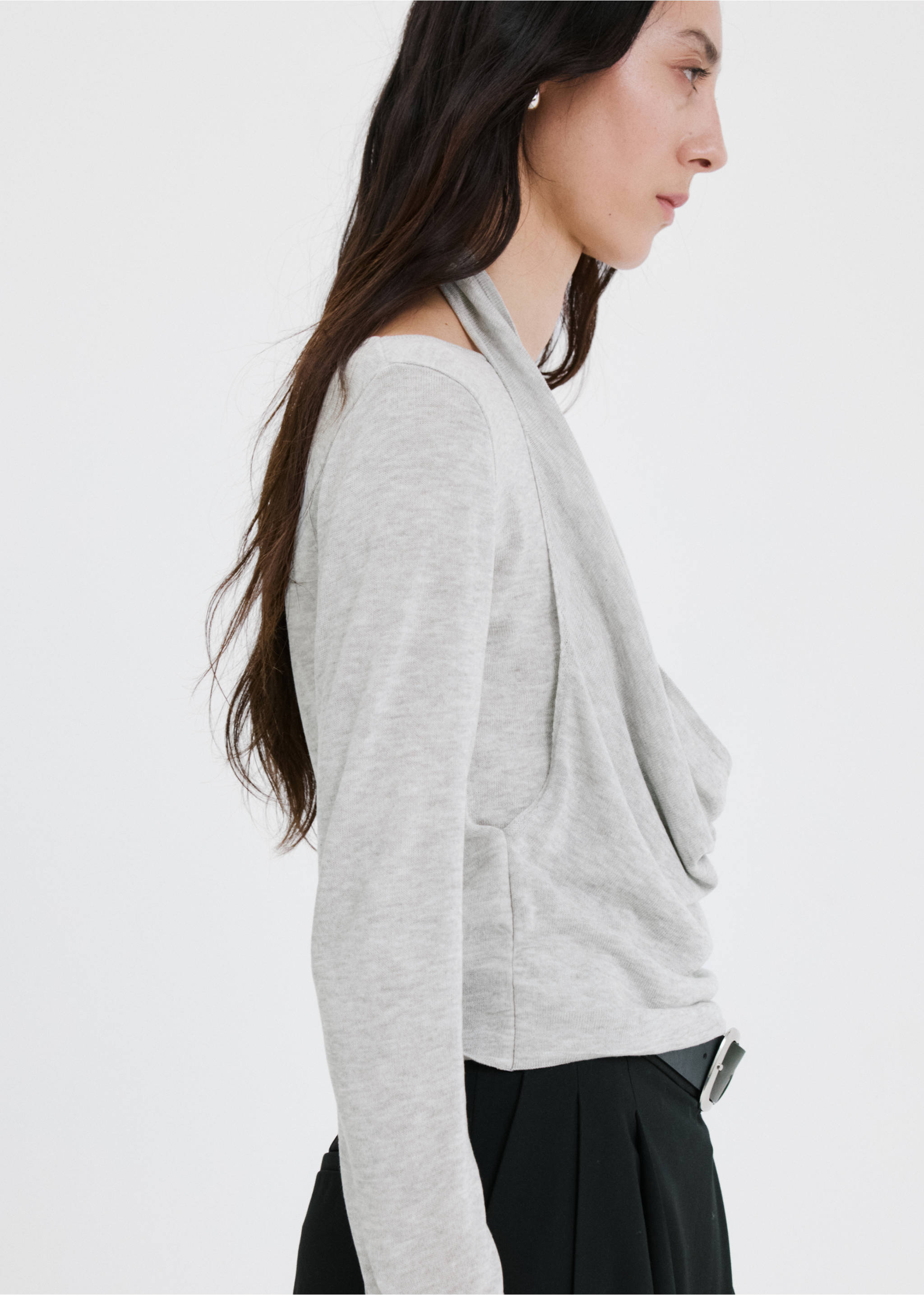 Jersey diseño combinado - Detalle del artículo 2, Gris medio vigoré. Ref: 27025840-00.