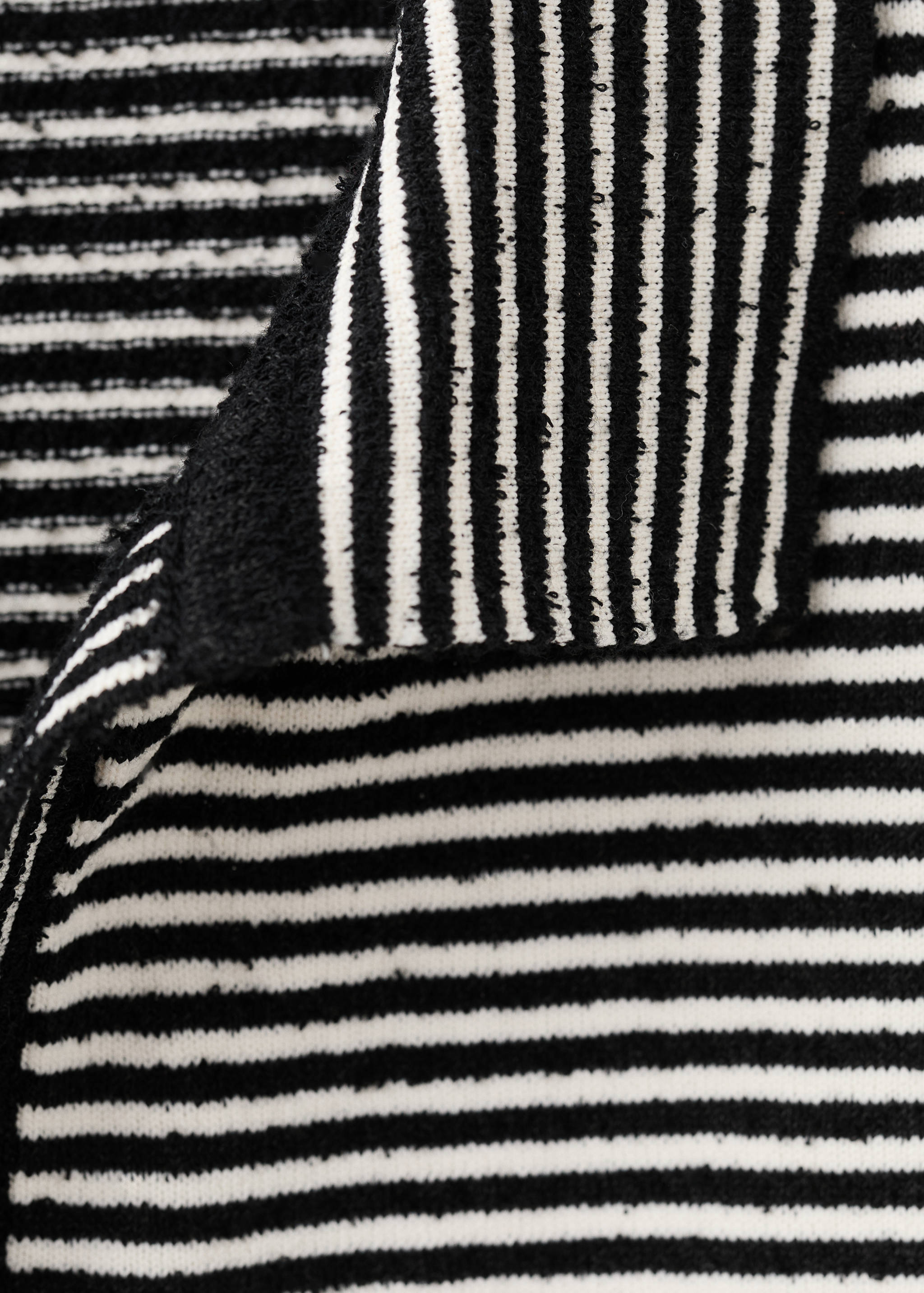 Striped polo-neck sweater - Details of the article 0