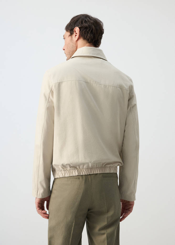 Lightweight cotton lyocell jacket — Beige