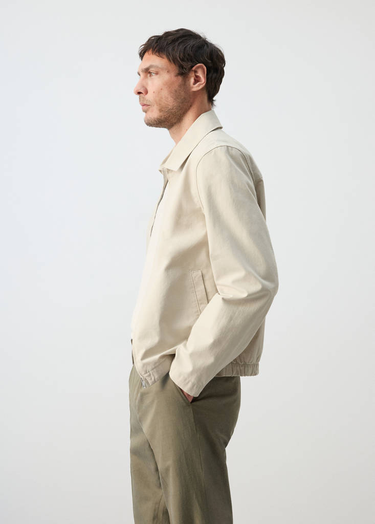 Lightweight cotton lyocell jacket — Beige