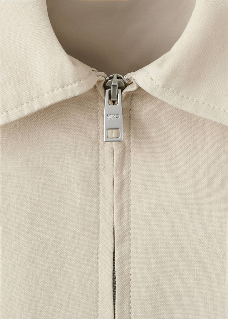 Lightweight cotton lyocell jacket — Beige