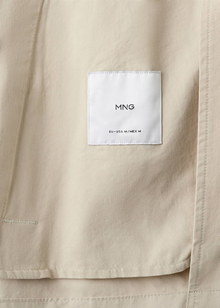 Lightweight cotton lyocell jacket — Beige