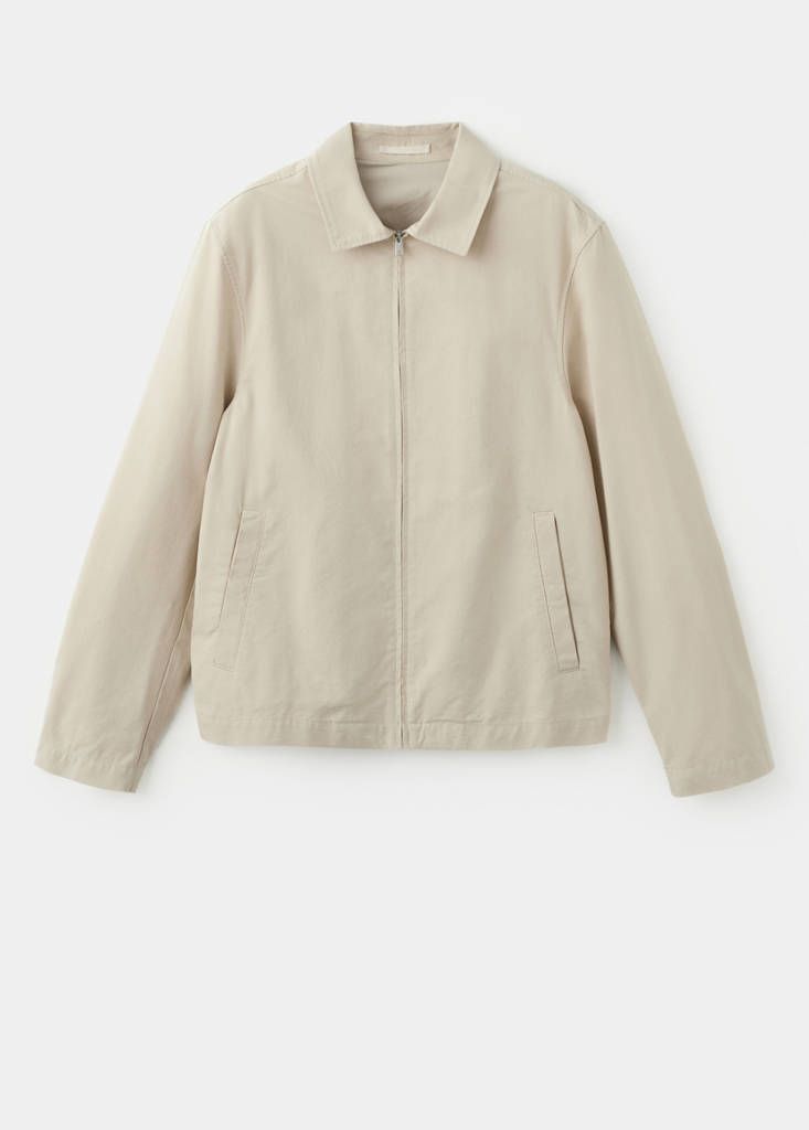 Lightweight cotton lyocell jacket — Beige