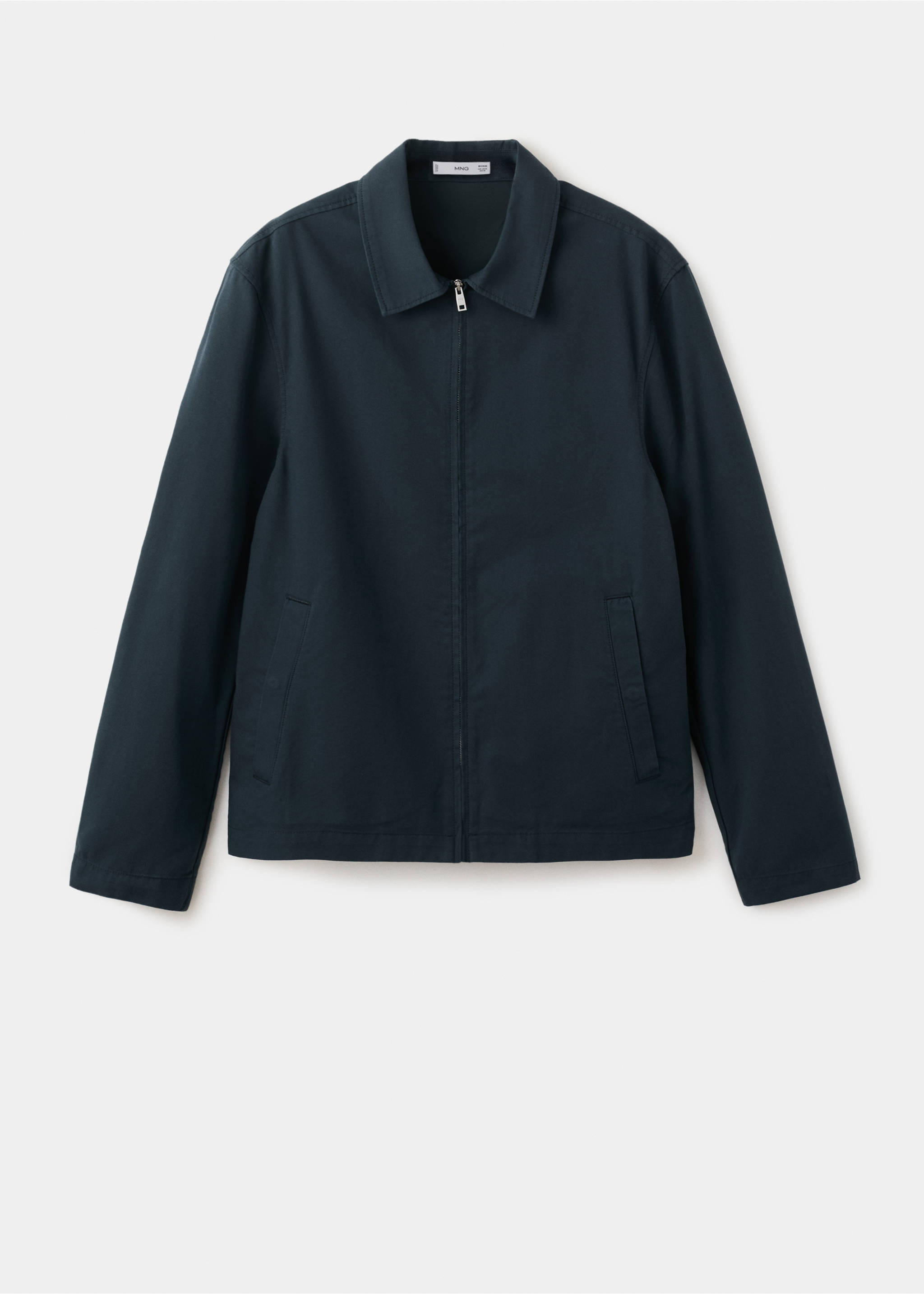 Леко яке от памук и лиосел - Артикул без модел, Тъмносиньо. Ref: 27025931-00.