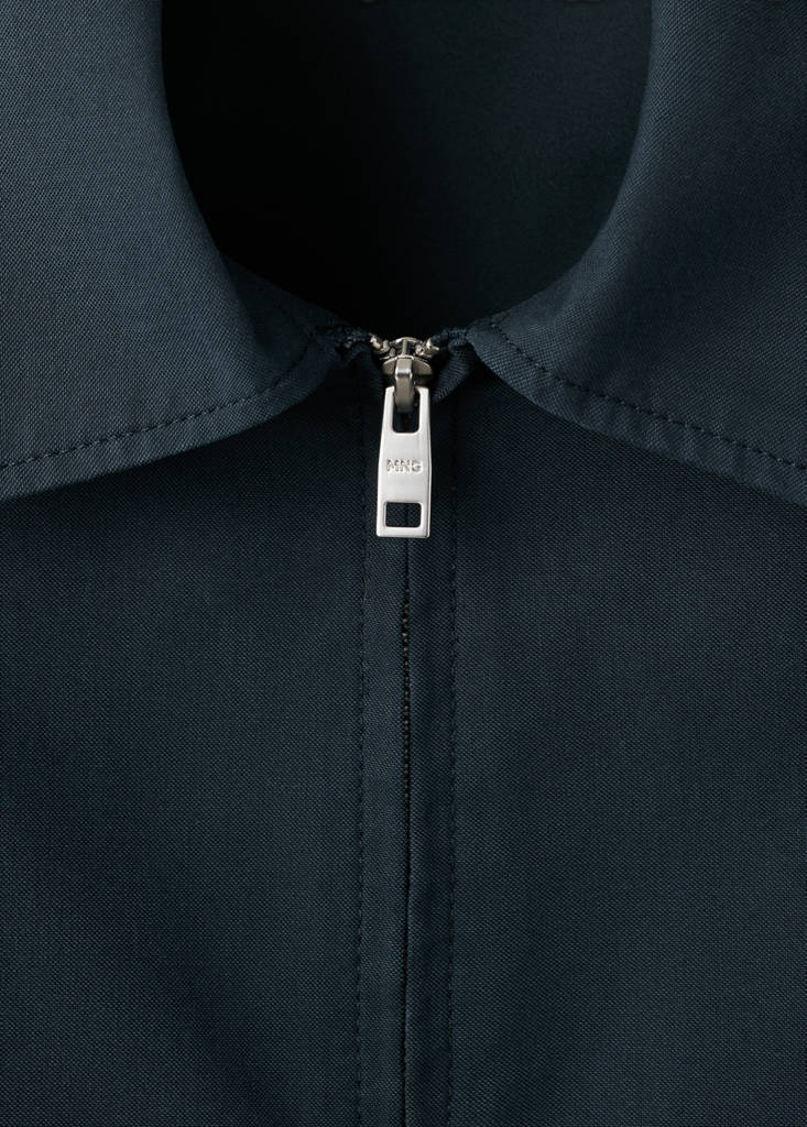 Lightweight cotton lyocell jacket — Navy