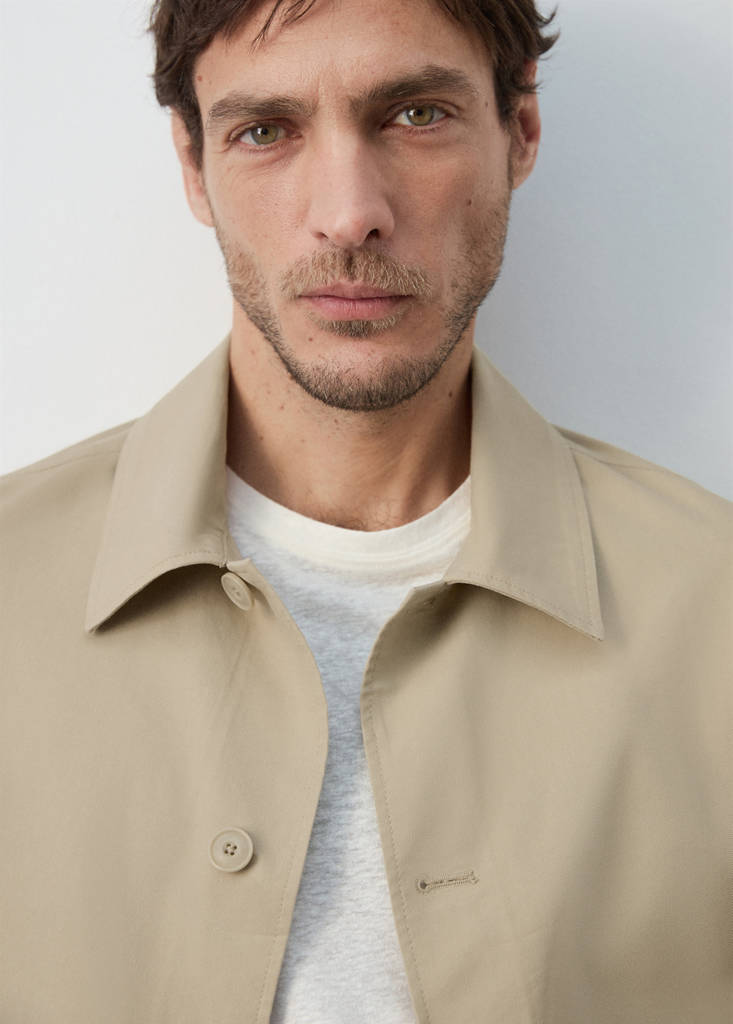 Lightweight cotton lyocell jacket — Beige