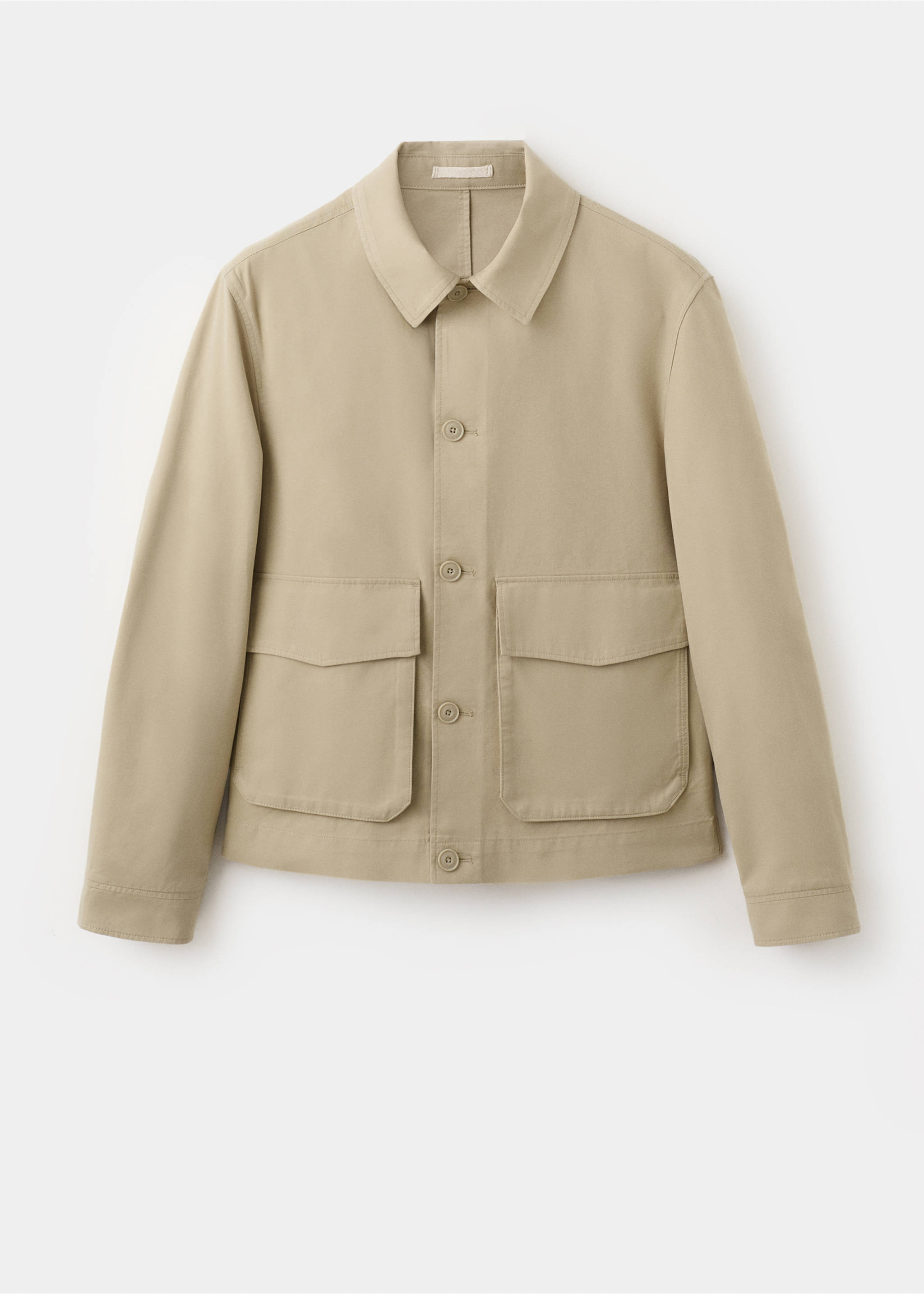 Veste légère coton lyocell - Article sans modèle, Beige. Ref: 27025932-00.