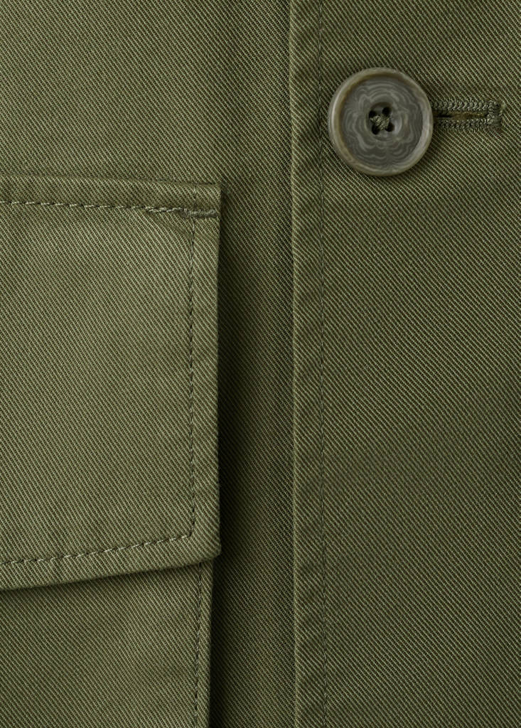 Lightweight cotton lyocell jacket — Khaki
