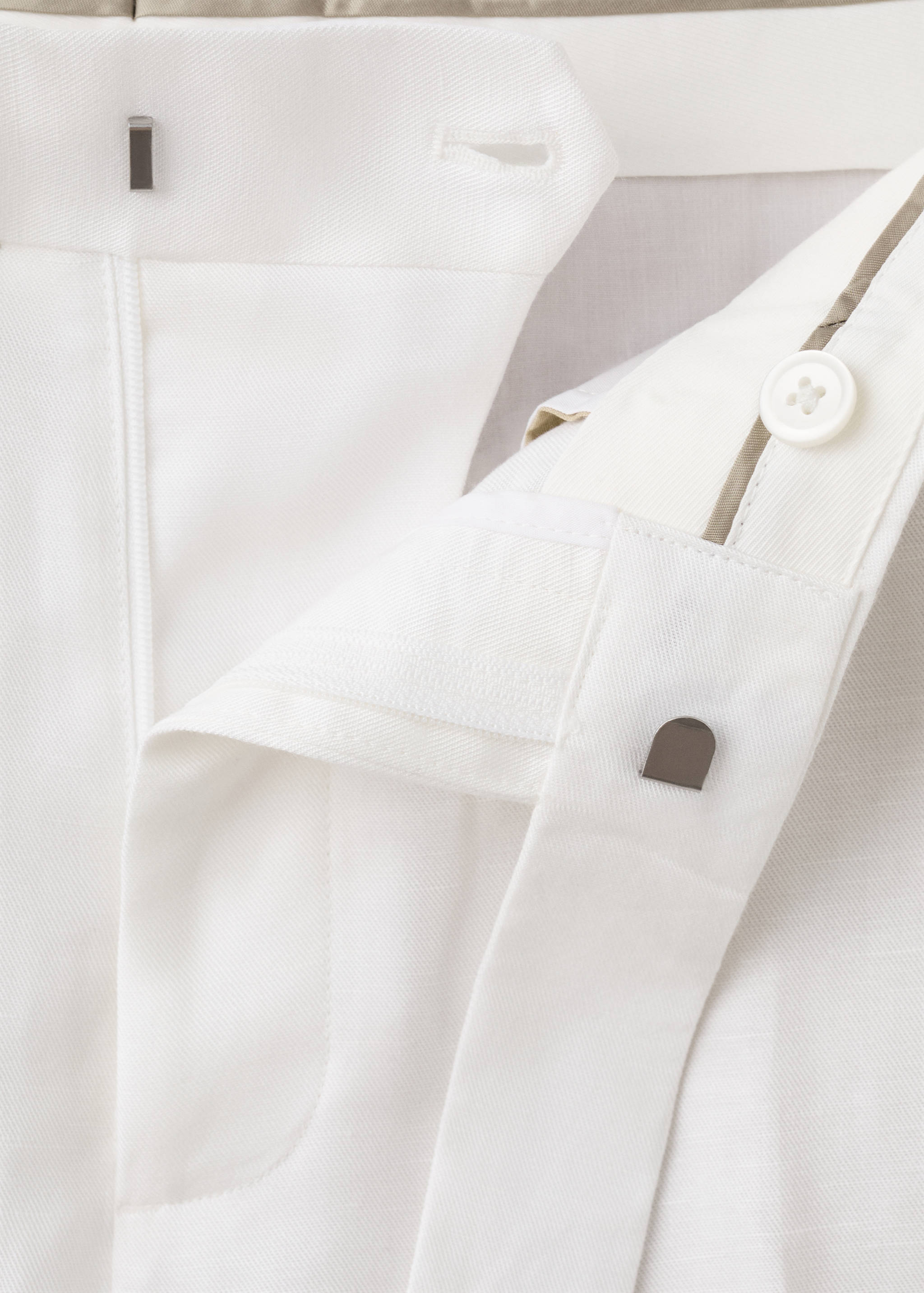 Брюки slim fit лиоцелл и лен - Деталь изделия 0