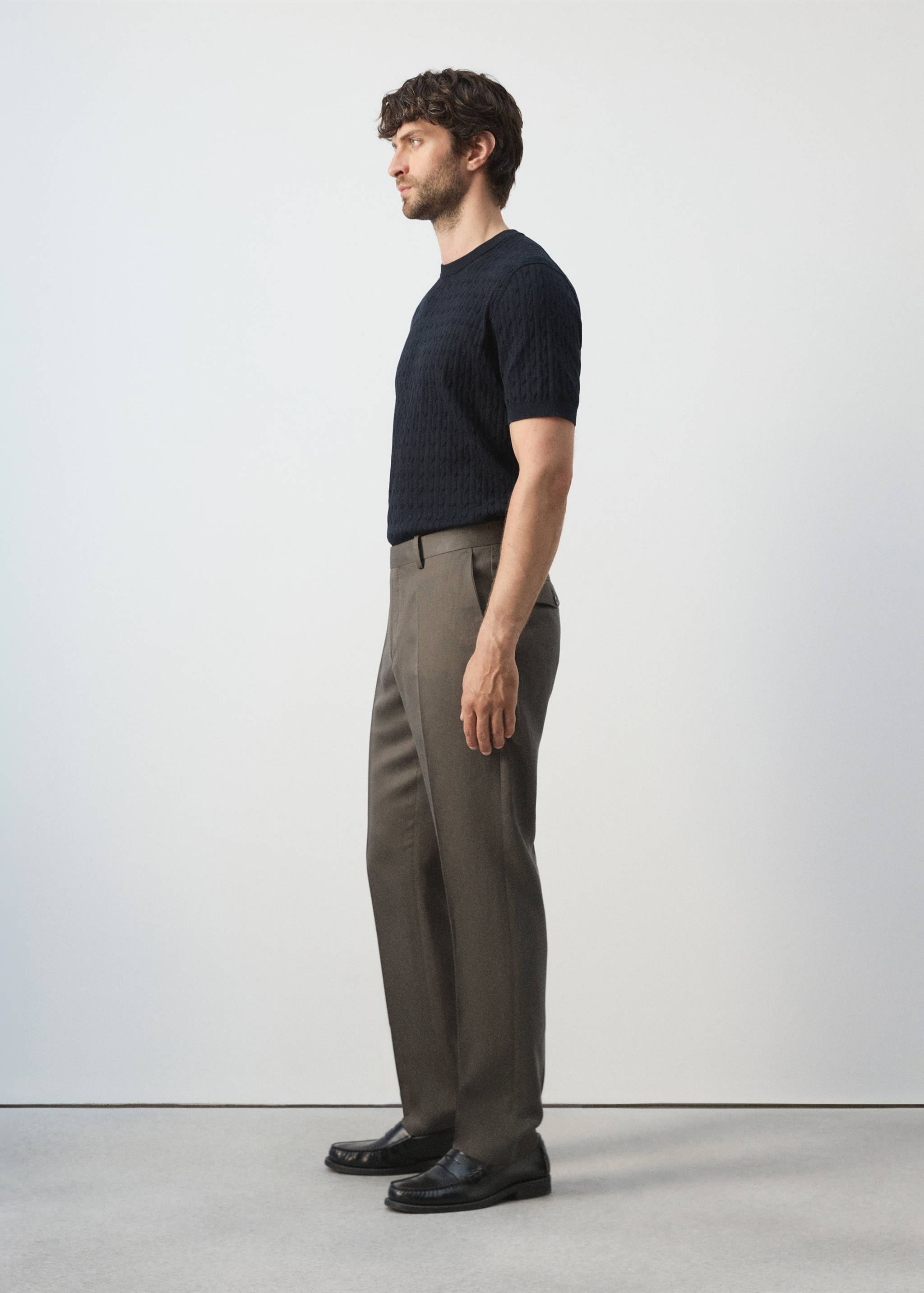 بنطلون سليم فيت لايوسل من الكتان - تفاصيل المنتج 2