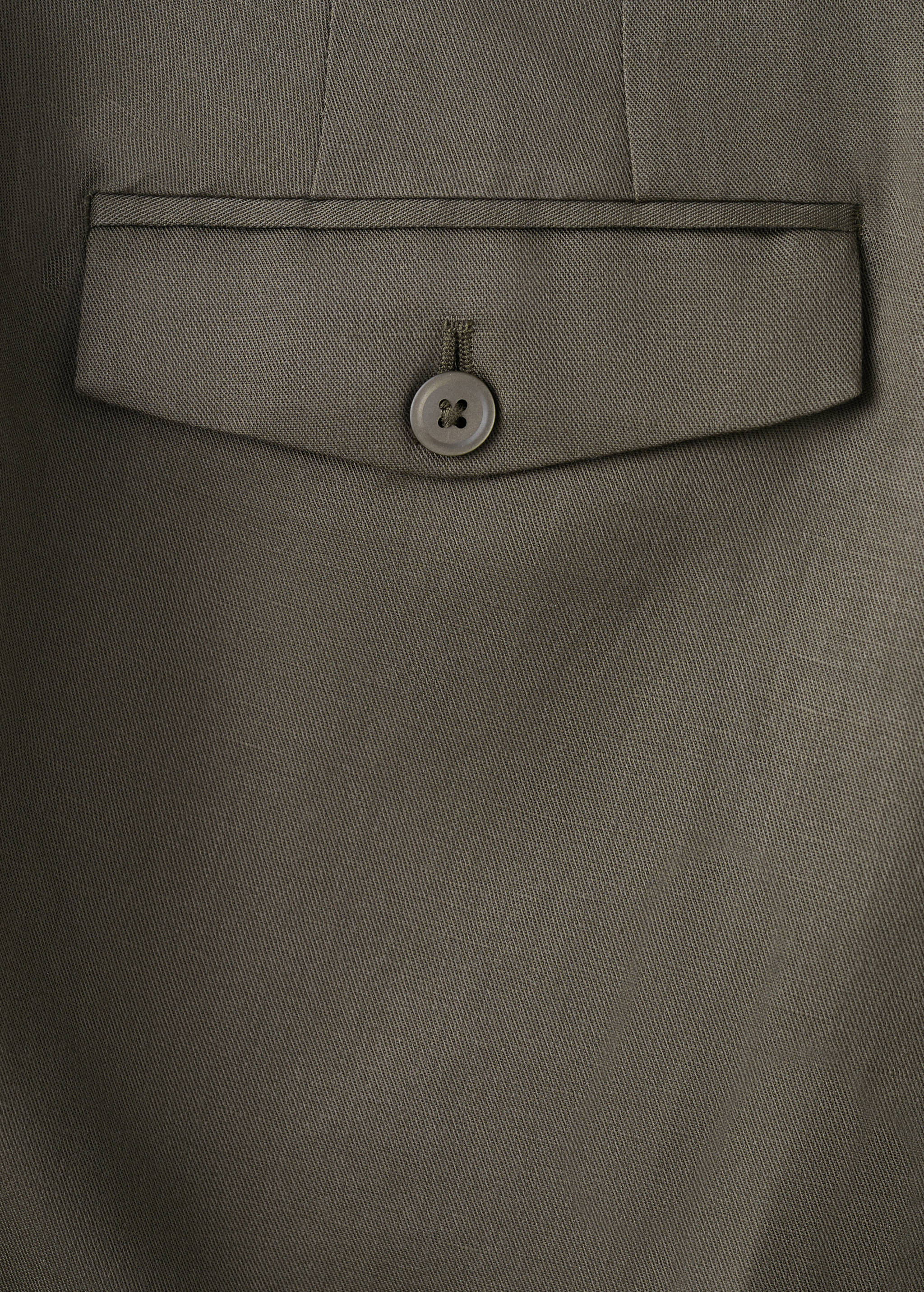 Pantalón slim fit lyocell lino - Detalle del artículo 0