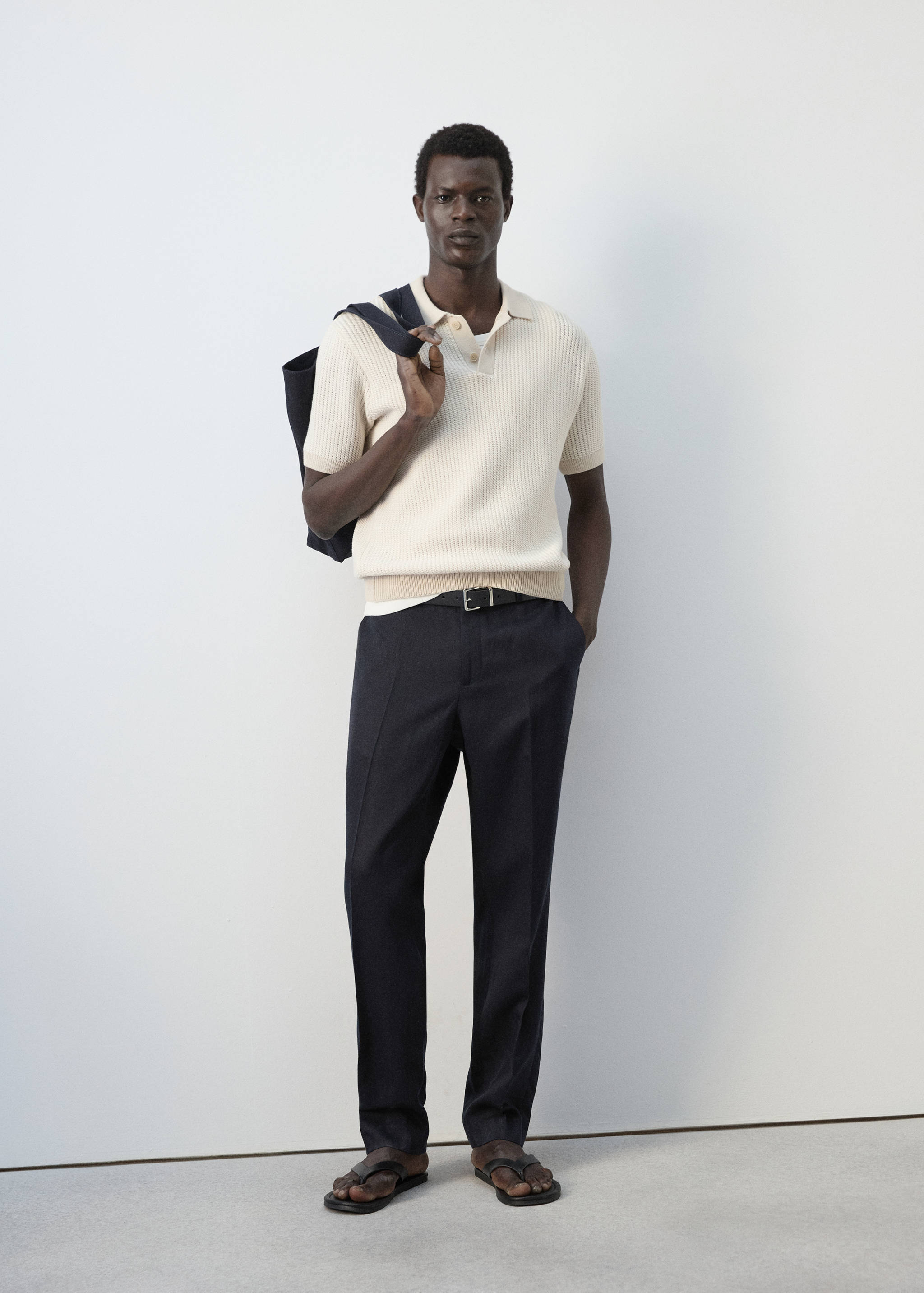 Брюки slim fit лиоцелл и лен - Общий план