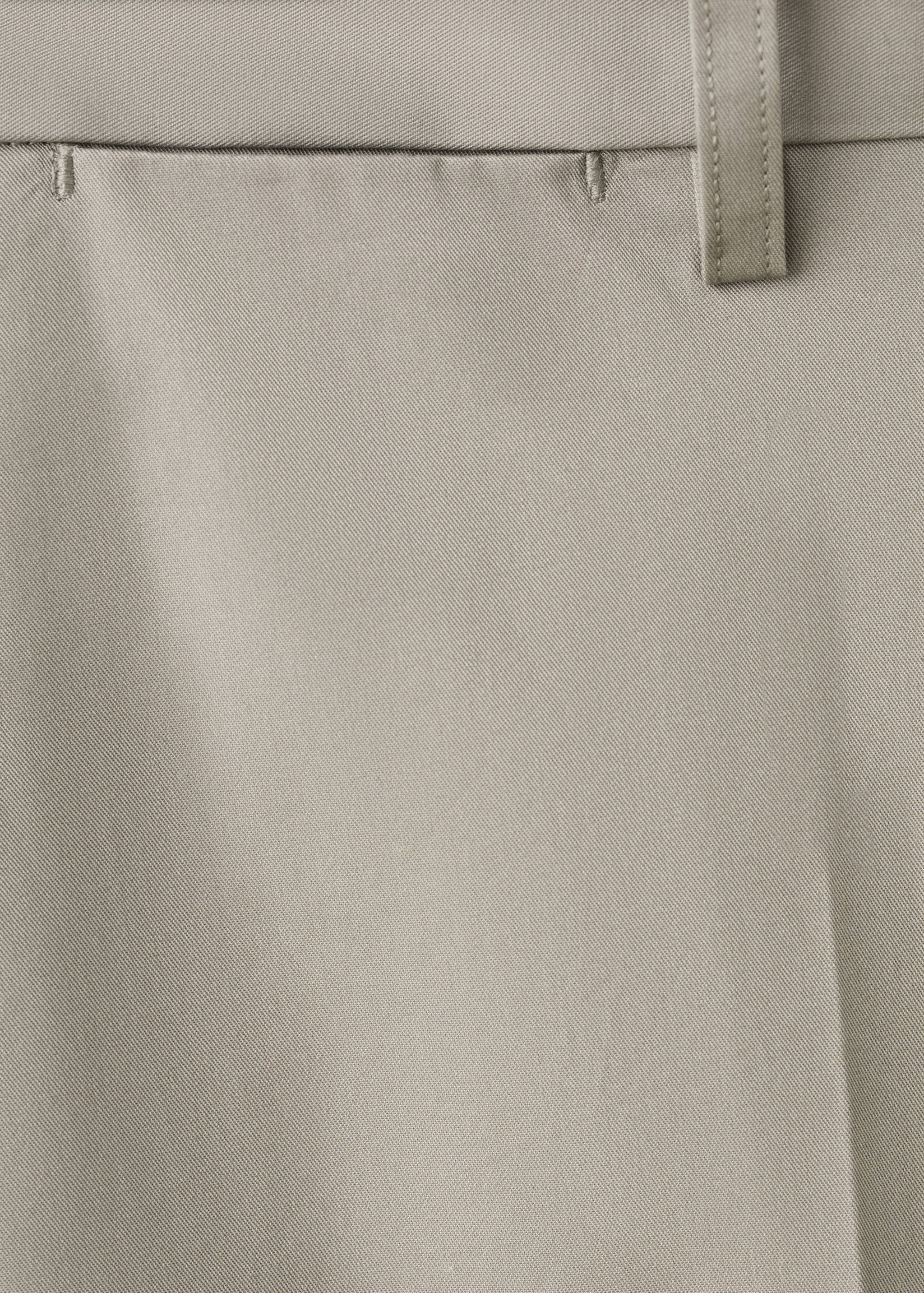 Саржевые брюки зауженного кроя из 100% хлопка - Деталь изделия 0