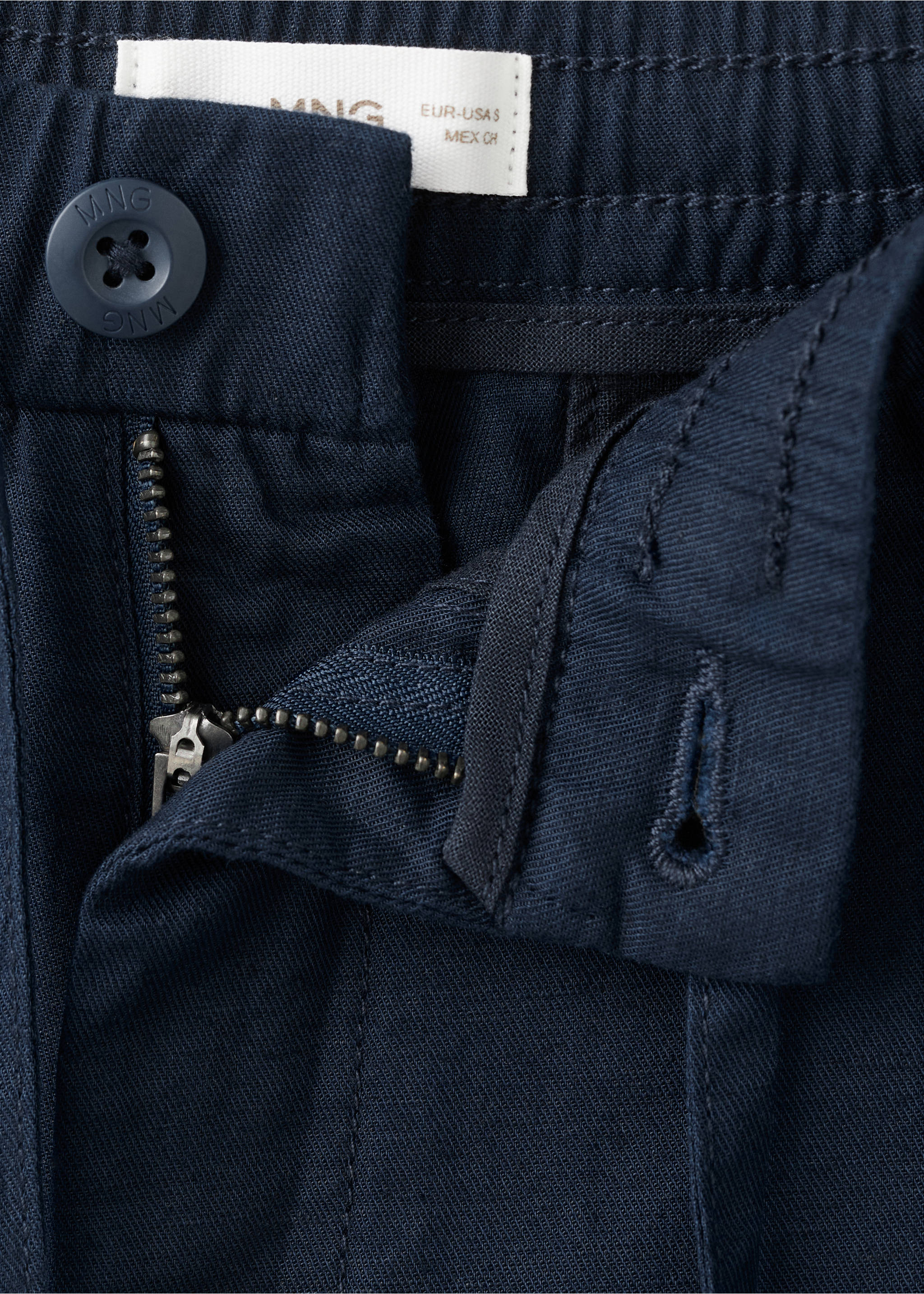 Щорты-бермуды с карманами - Деталь изделия 8, Глубокий темно-синий. Ref: 27025935-00.