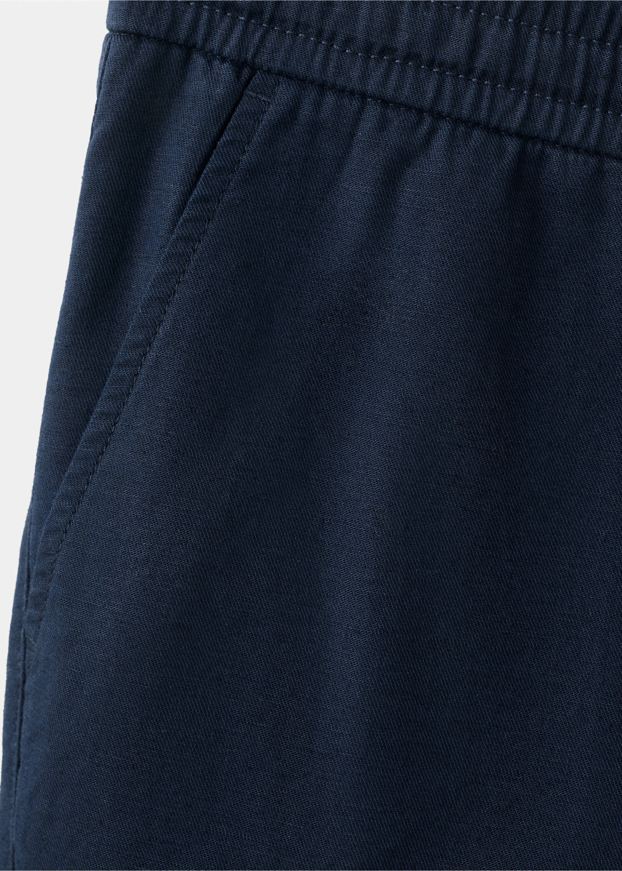 Щорты-бермуды с карманами - Деталь изделия 0, Глубокий темно-синий. Ref: 27025935-00.