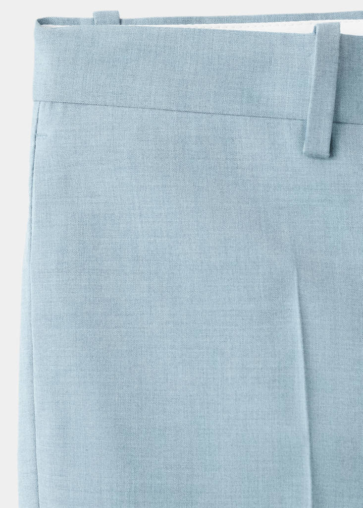 Stretch fabric super slim-fit suit trousers — Sky Blue