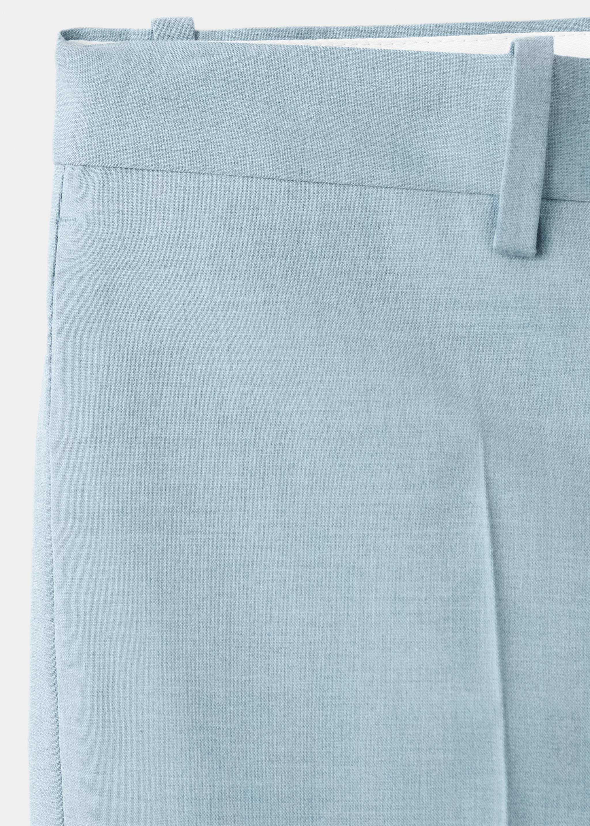 Stretch fabric super slim-fit suit trousers - Details of the article 0