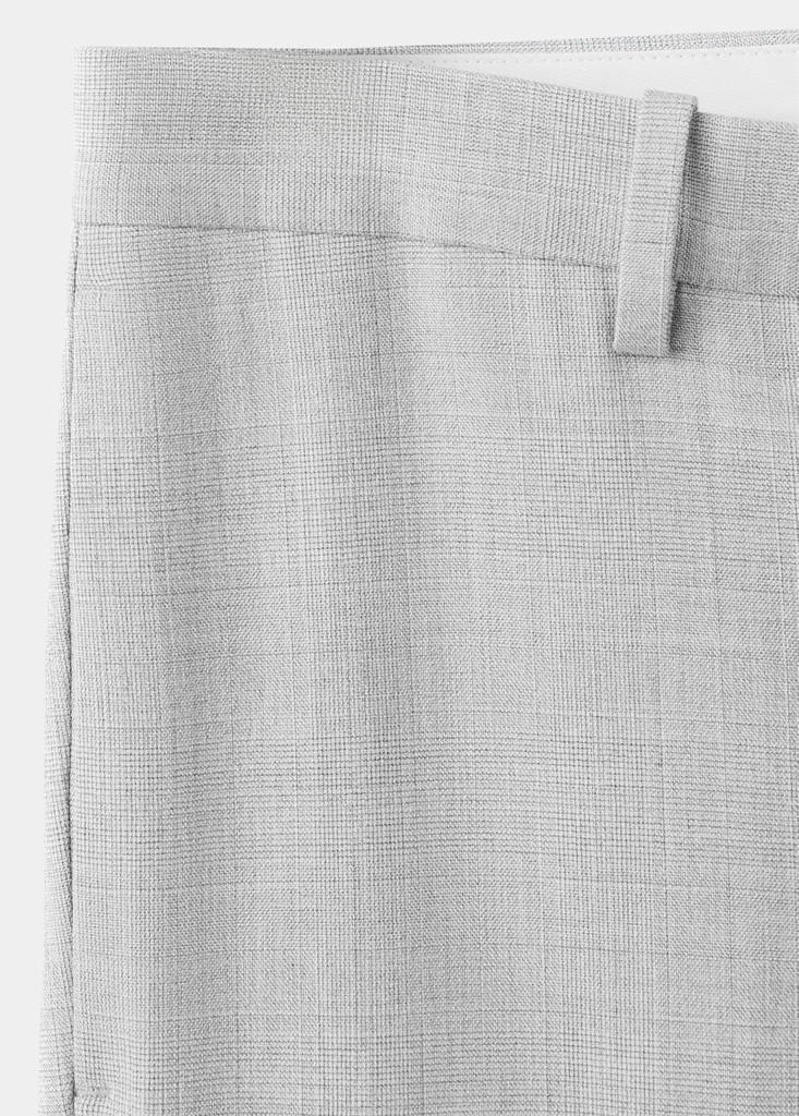 Stretch fabric super slim-fit suit trousers — Light Heather Grey