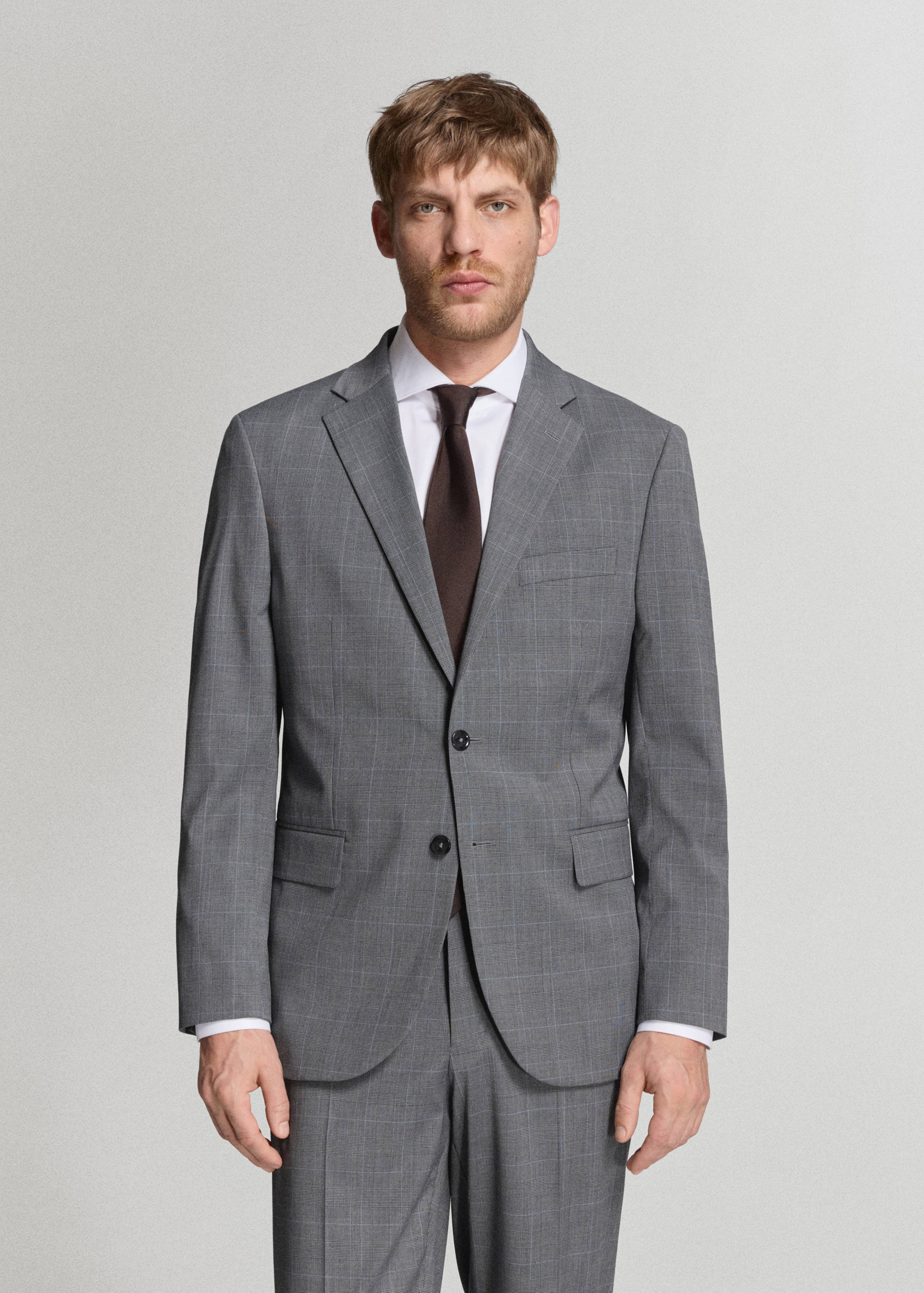 London regular-fit suit jacket - Medium plane