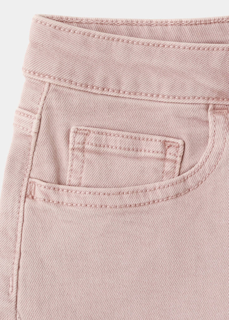 Low-waist mini shorts — Pink