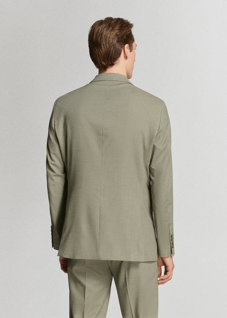 Milan slim-fit suit jacket — Green