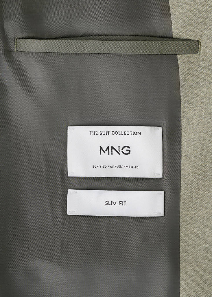 Milan slim-fit suit jacket — Green
