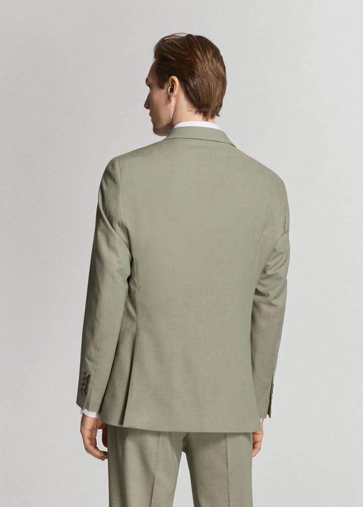 Milan slim-fit suit jacket — Green