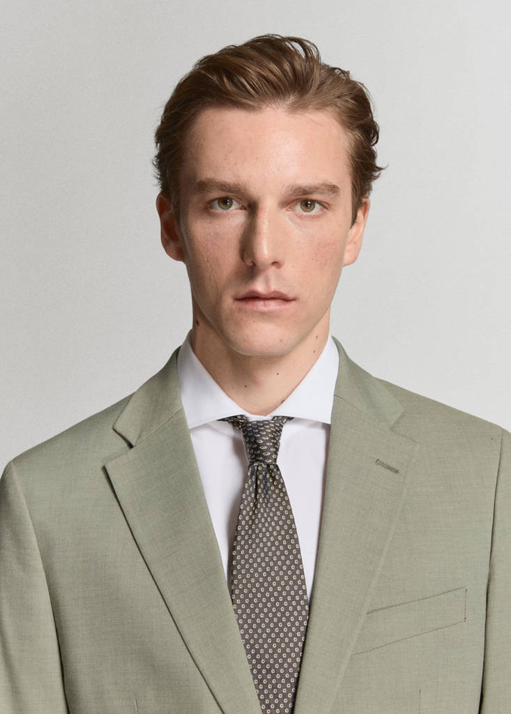 Milan slim-fit suit jacket — Green