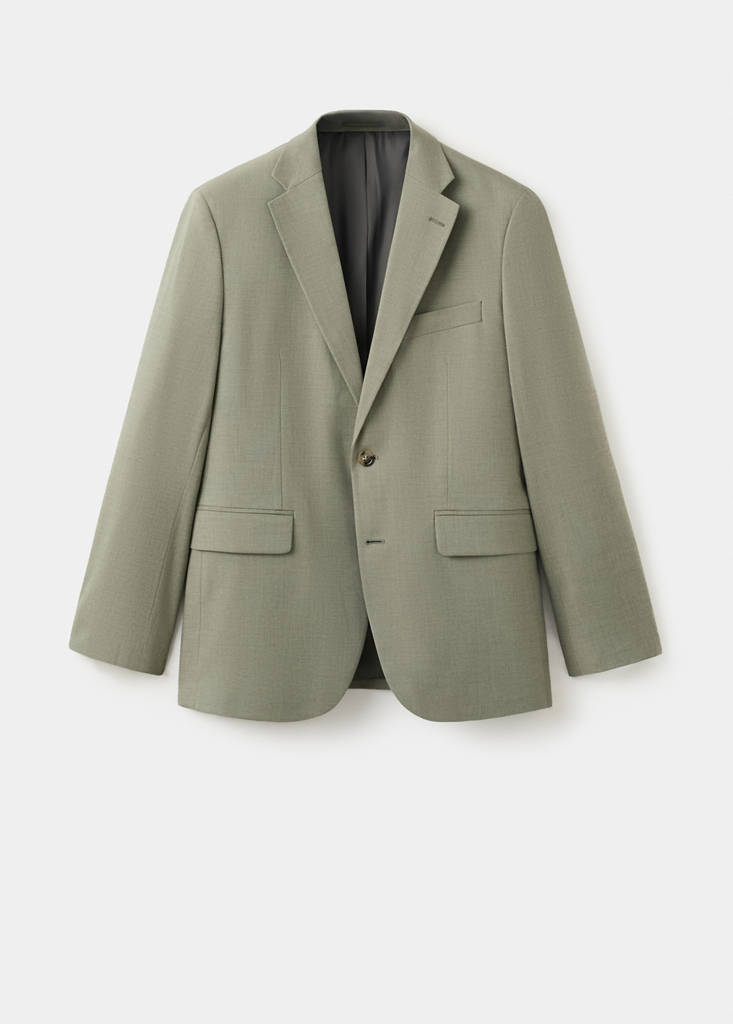 Milan slim-fit suit jacket — Green