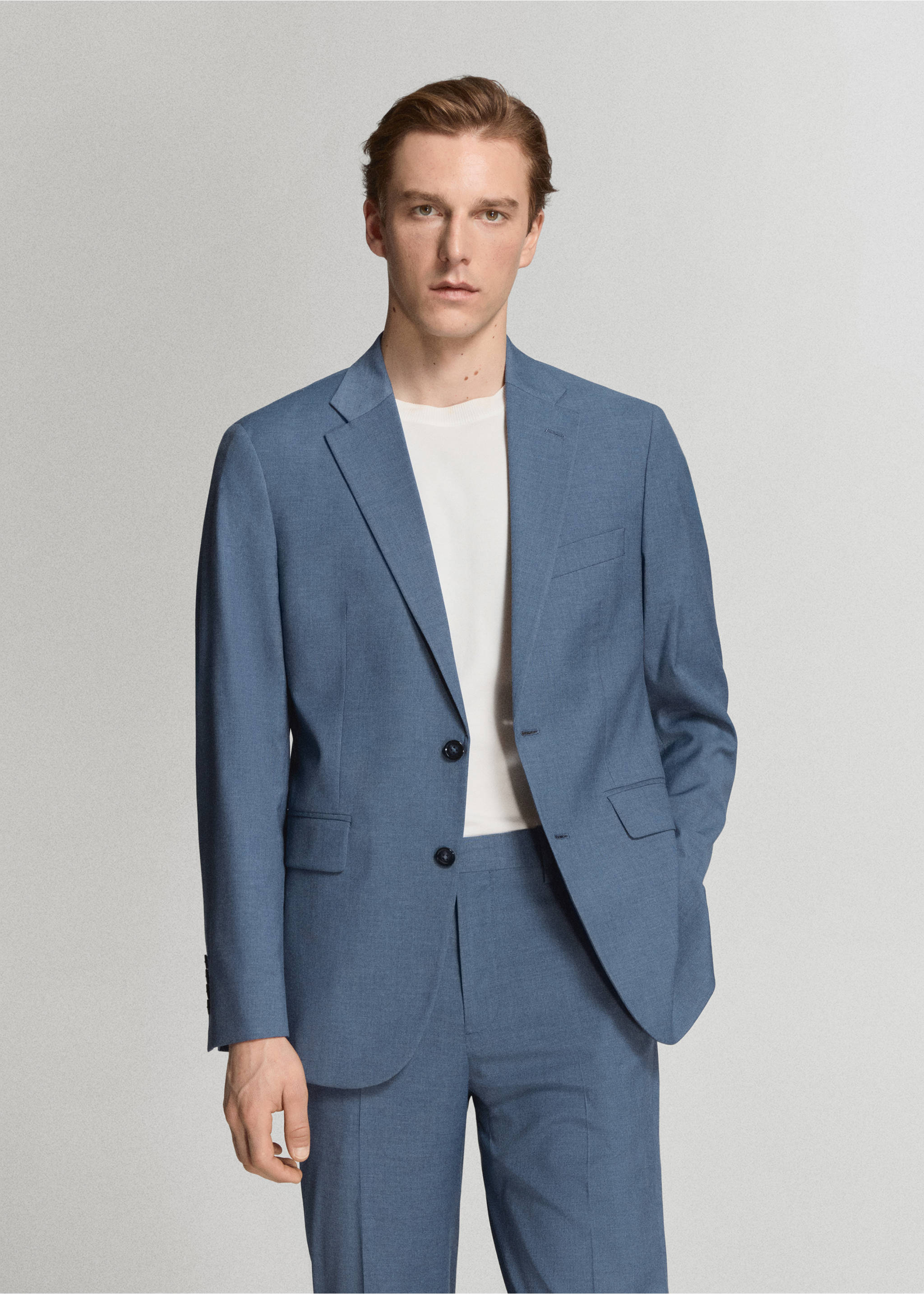 Костюмный пиджак Milan slim fit - Средний план, Индиго. Ref: 27025942-01.