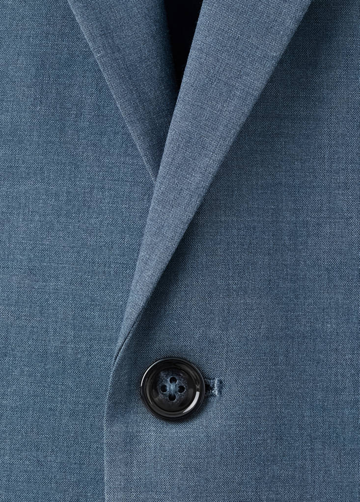 Milan slim-fit suit jacket — Indigo Blue