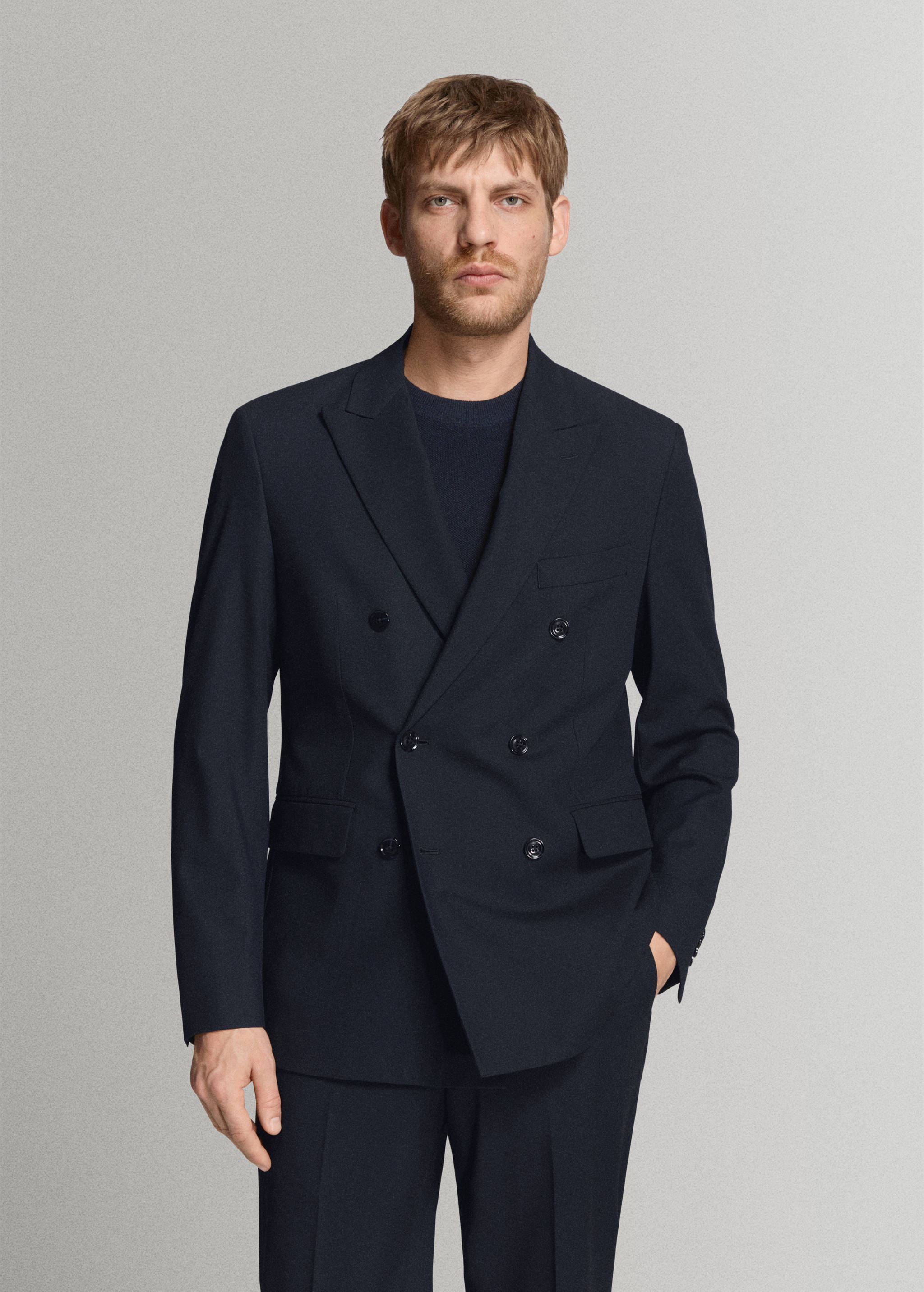 Americana traje Mónaco cruzada slim fit - Plano medio