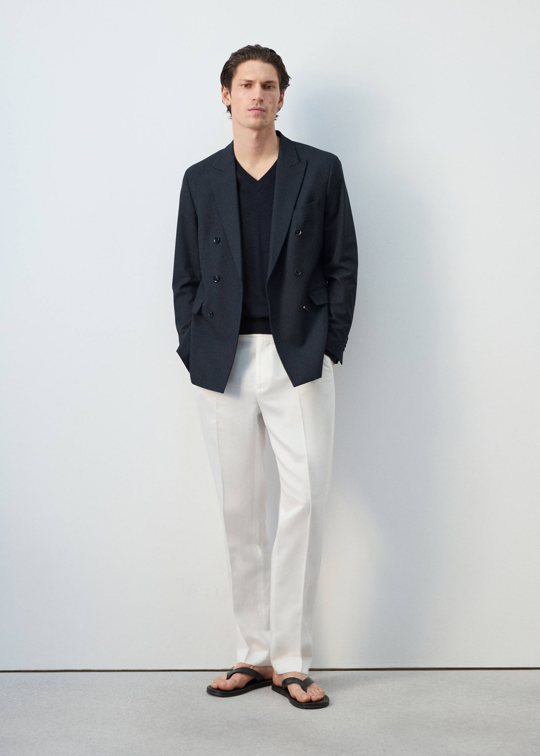 Veste de costume Monaco croisée slim-fit - Plan général