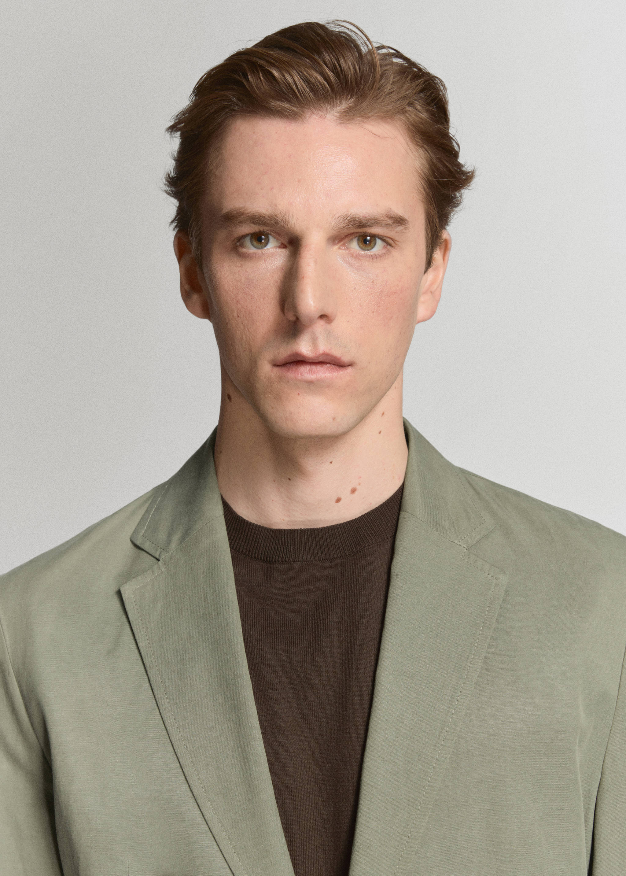 Blazer de costume slim-fit lin et lyocell - Détail de l'article 3