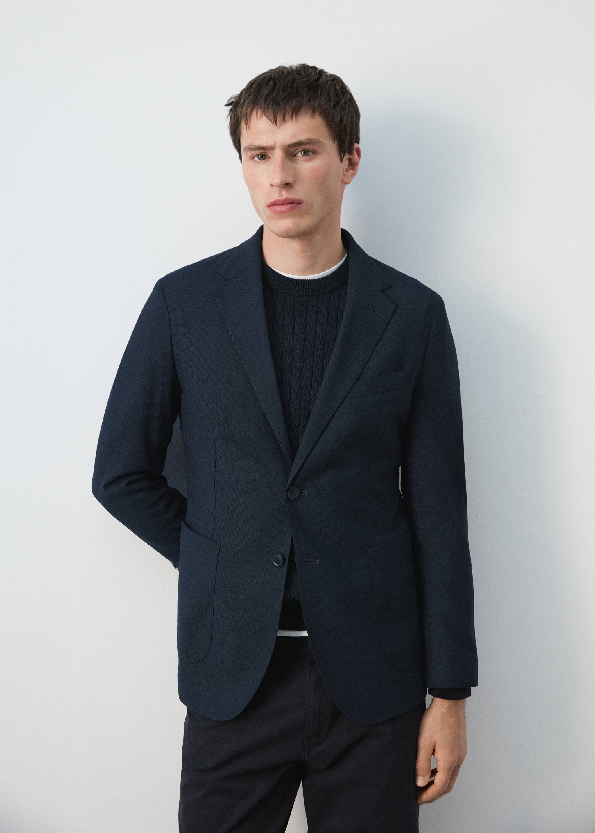 Приталенный пиджак с карманами - Деталь изделия 6