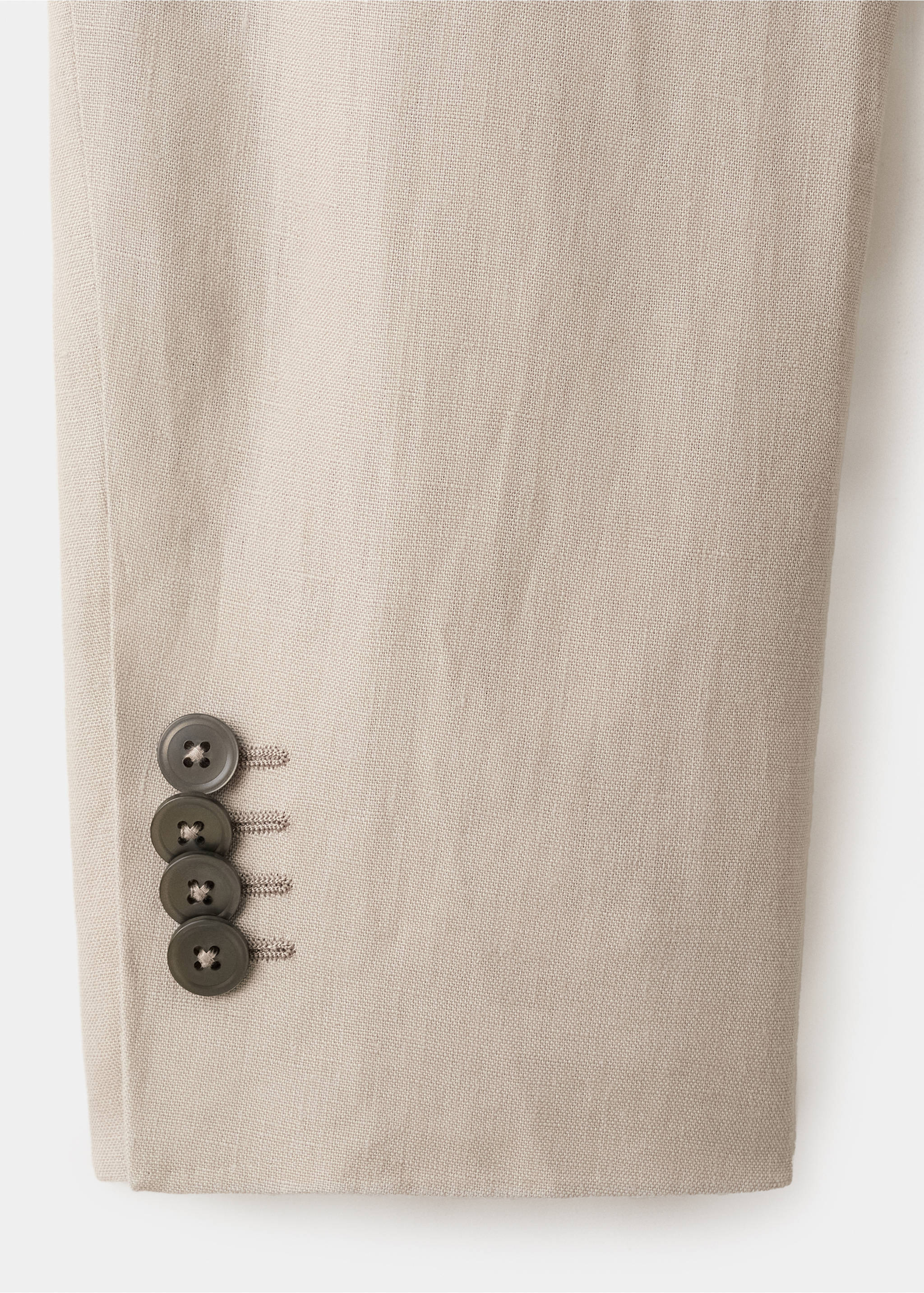 Americana traje Amalfi 100% lino slim fit - Detalle del artículo 8, Beige. Ref: 27025948-01.