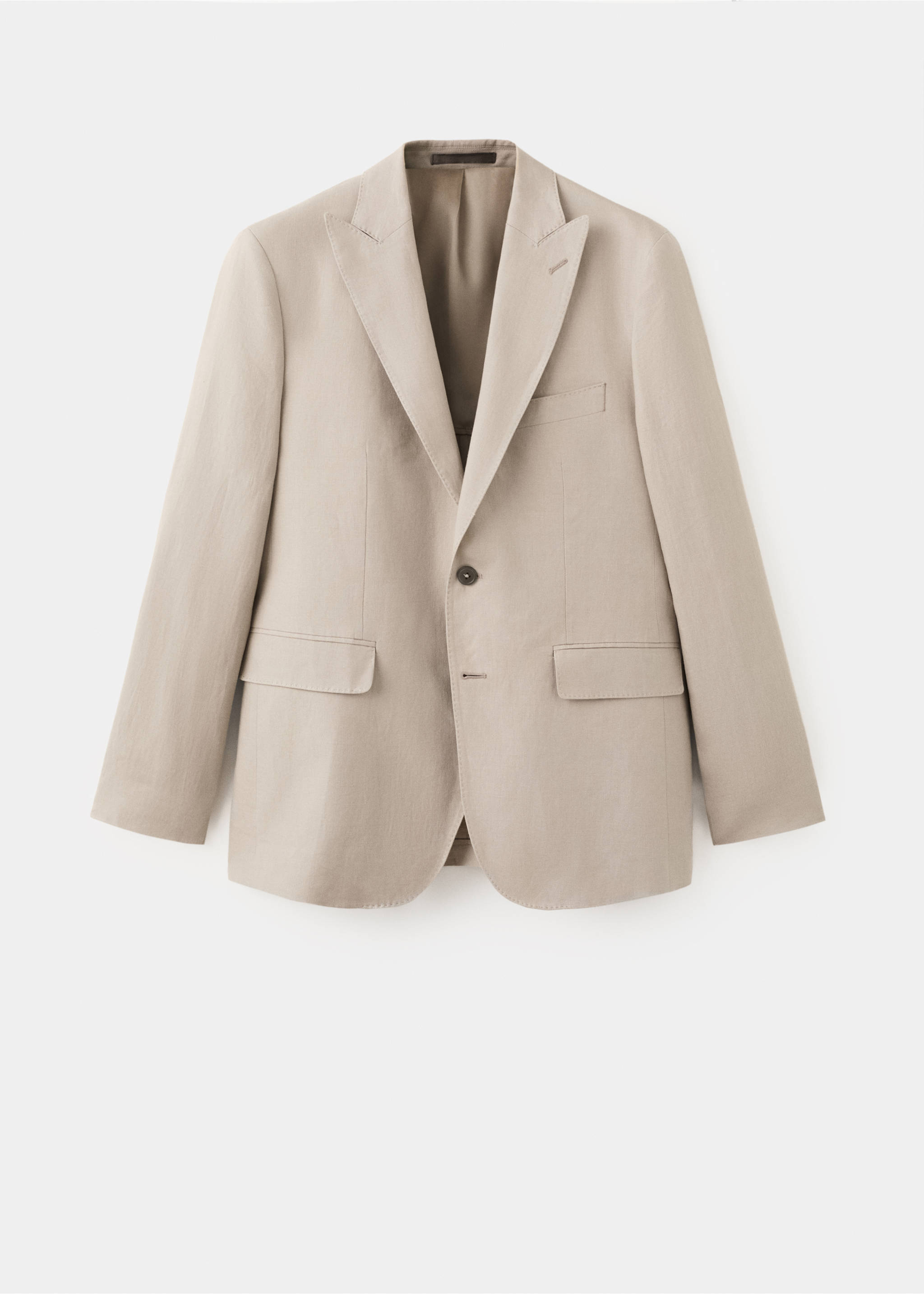 Americana traje Amalfi 100% lino slim fit - Artículo sin modelo, Beige. Ref: 27025948-01.