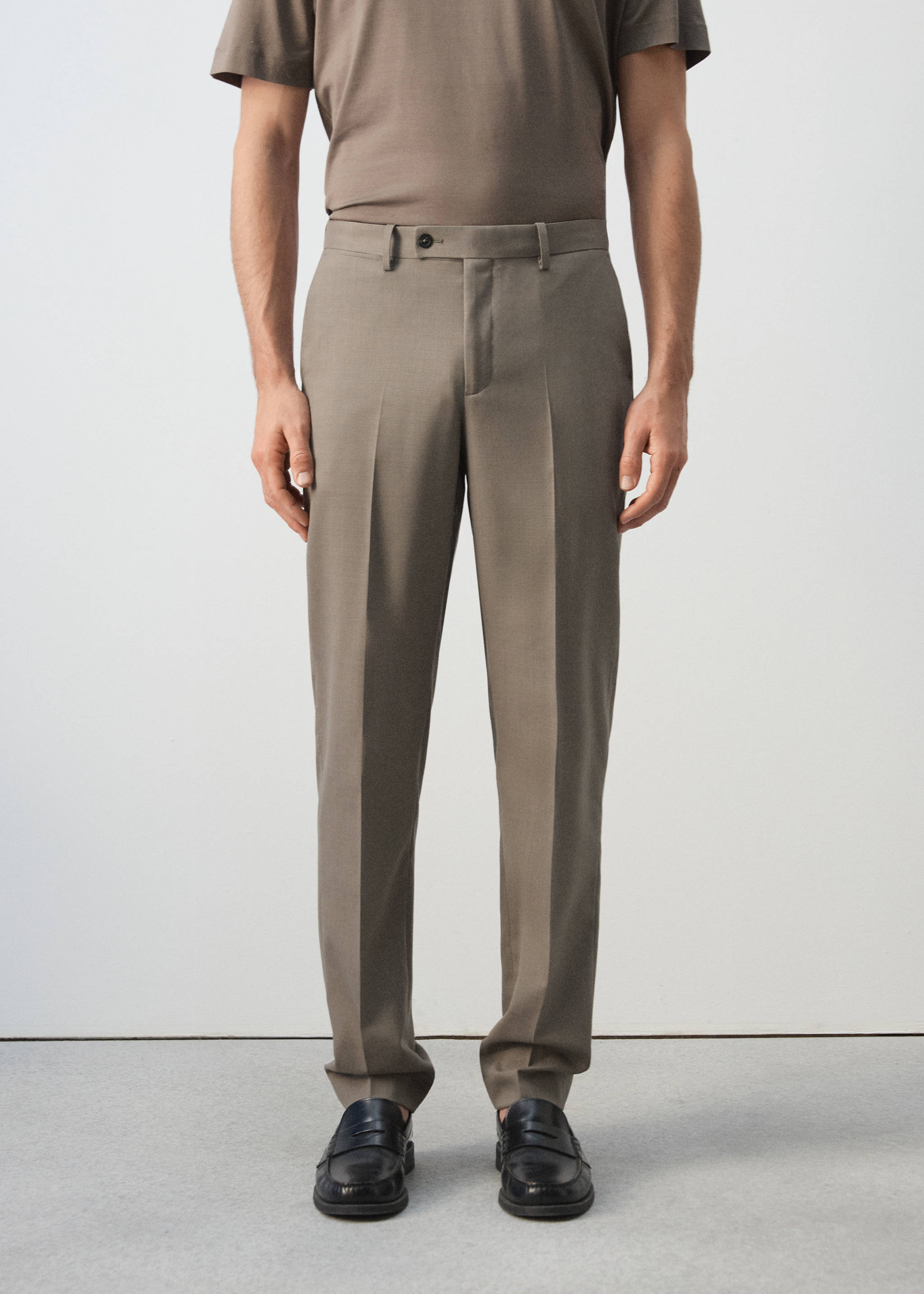 Pantalon costume Turín 100 % laine - Plan moyen