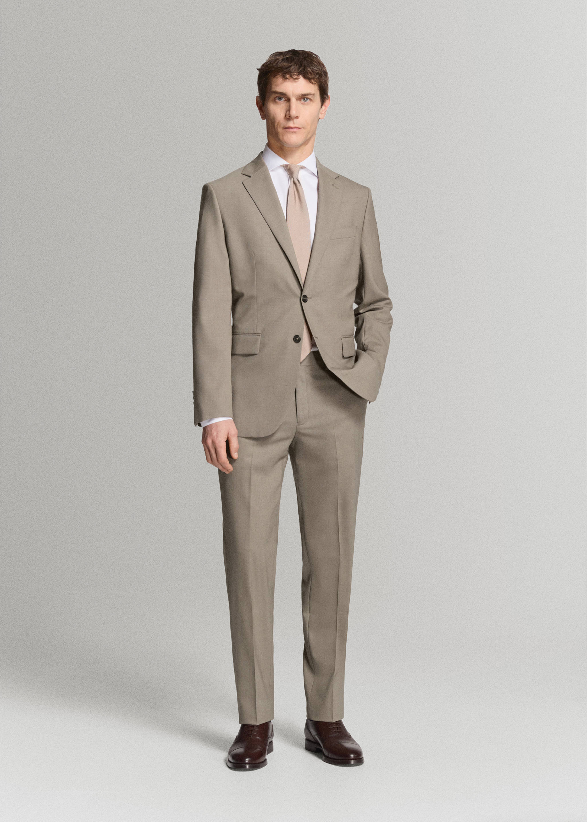 都灵100%羊毛西装裤 - null