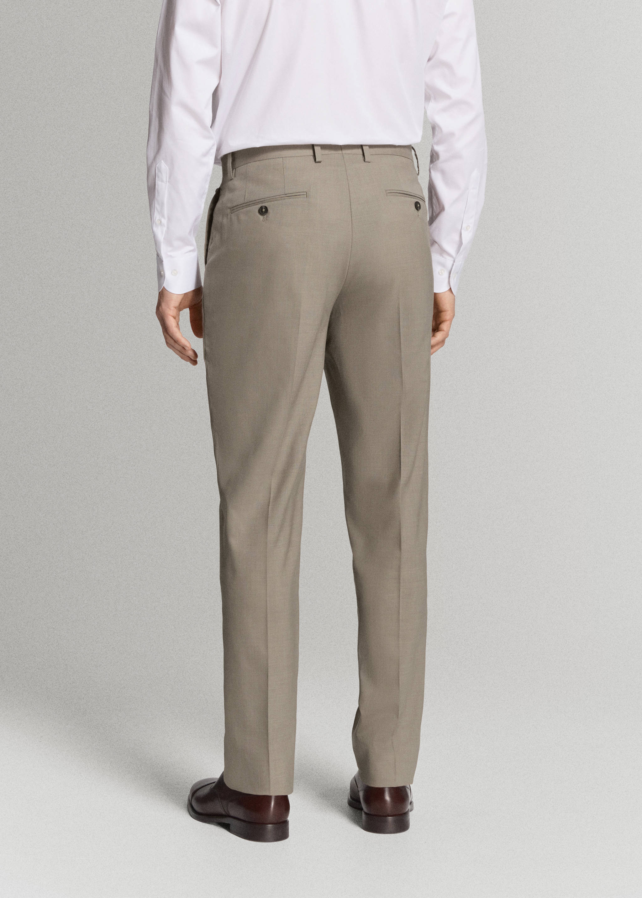 都灵100%羊毛西装裤 - null