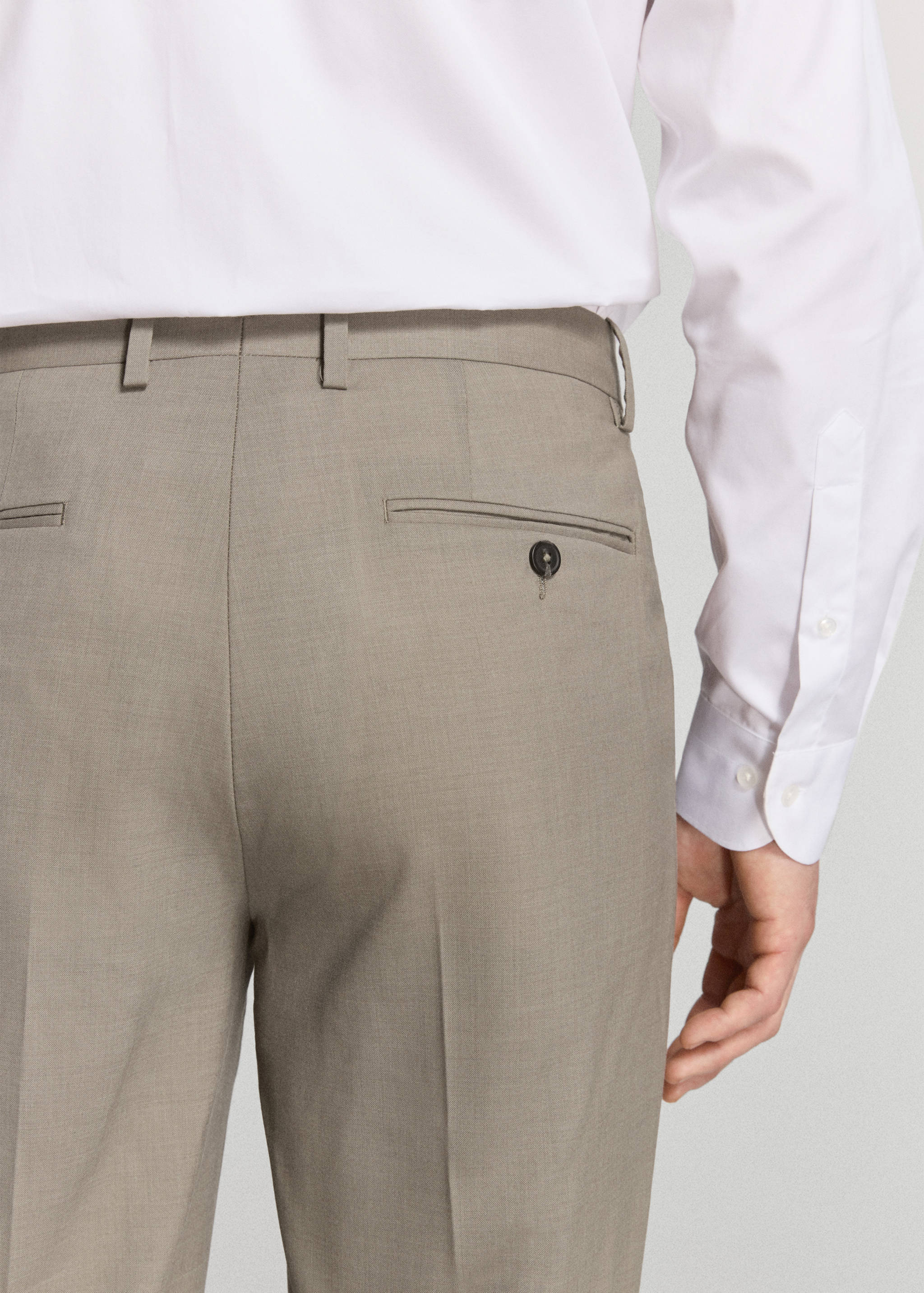 都灵100%羊毛西装裤 - null