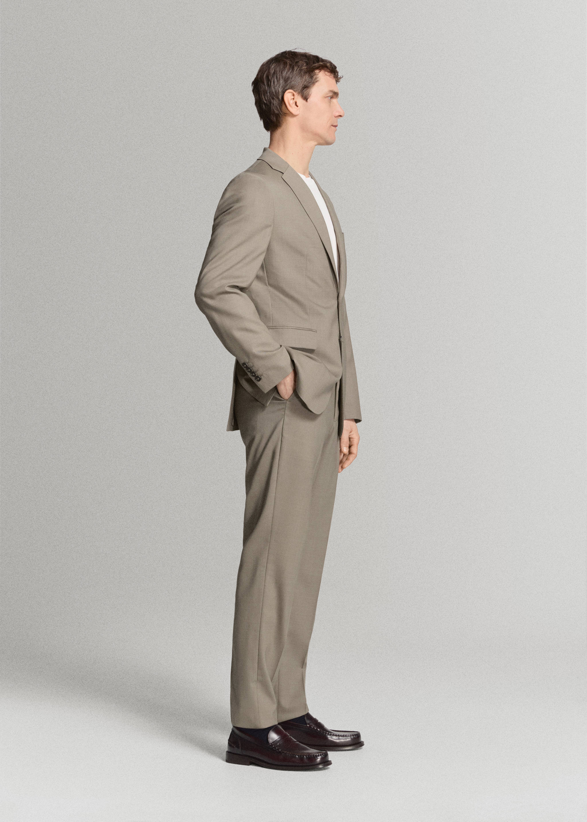 Turin 100% wool suit trousers - Details of the article 4