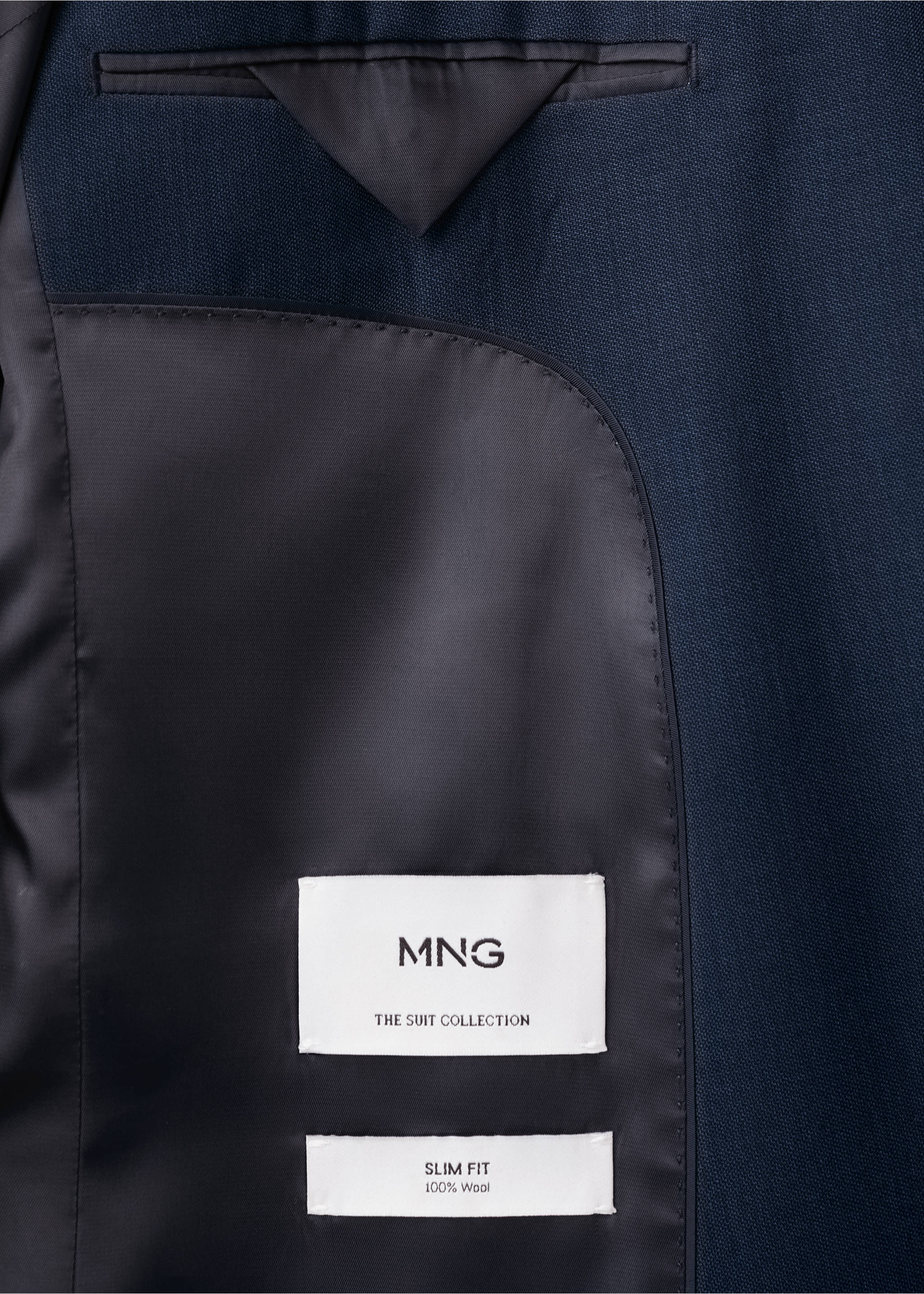 بليزر بدلة تورينو 100% صوف - تفاصيل المنتج 0, أزرق بلون الحبر. Ref: 27091269-00.