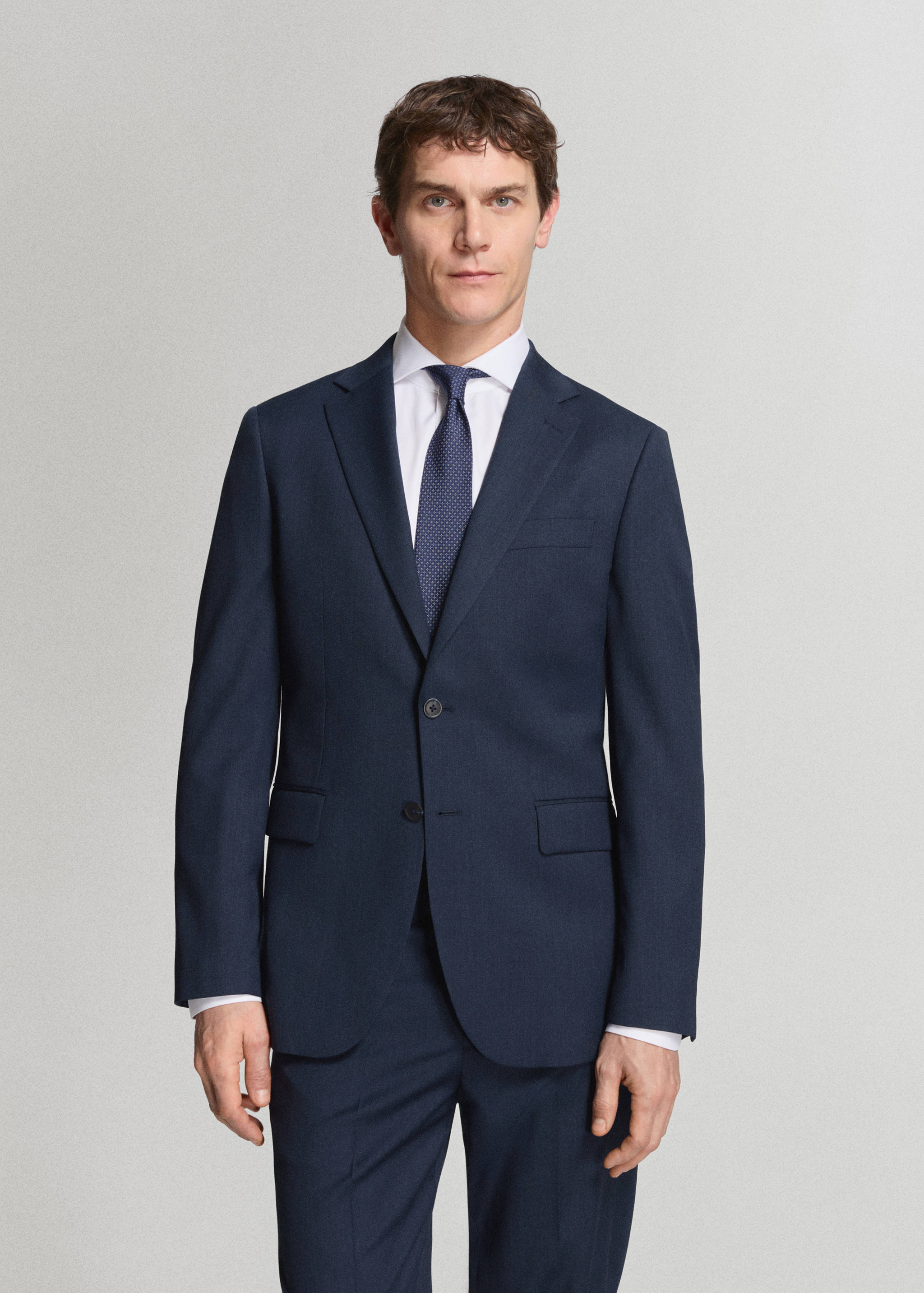 Americana traje Turín 100% lana - Plano medio