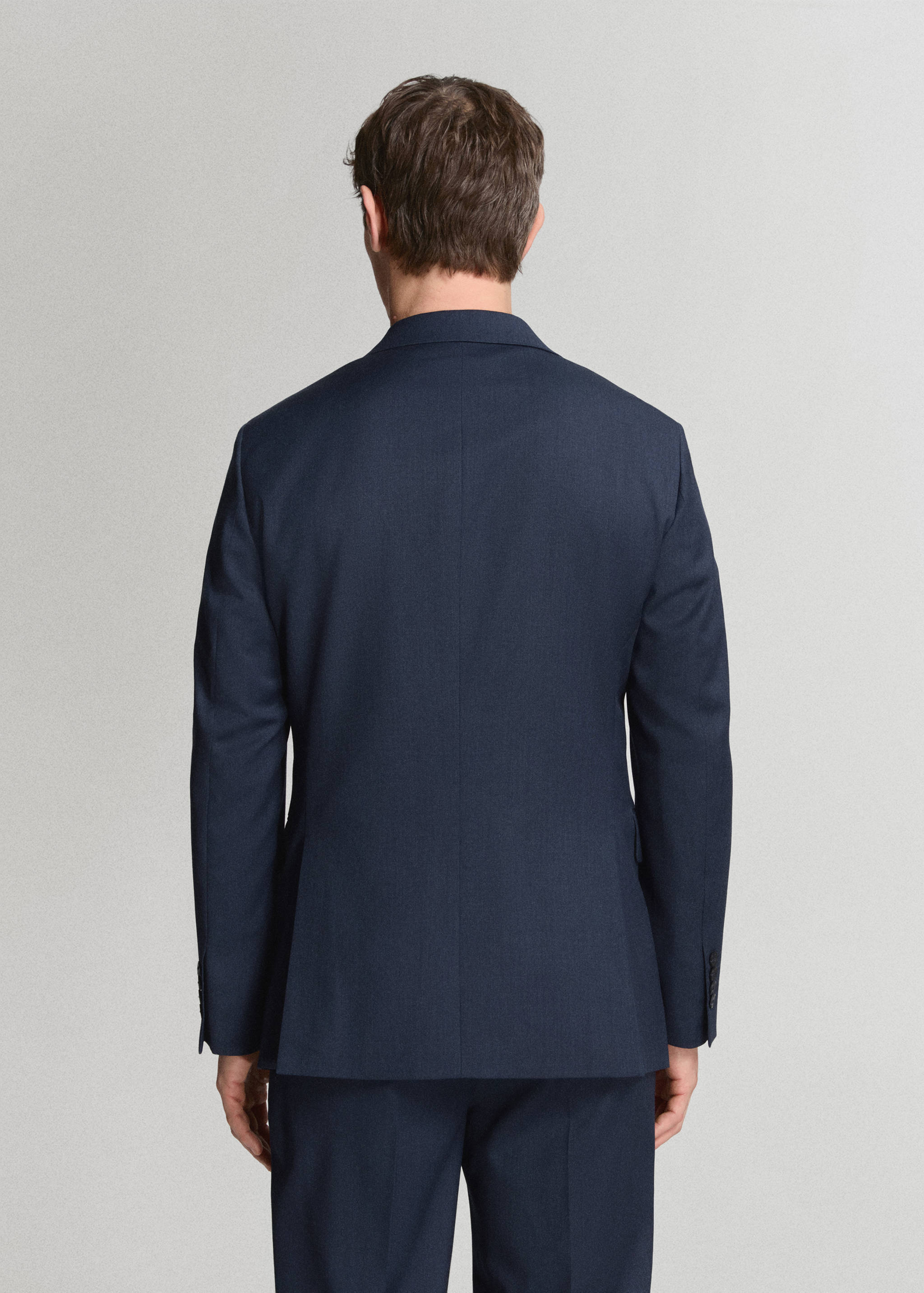 Turin 100% wool suit jacket - Reverse of the article