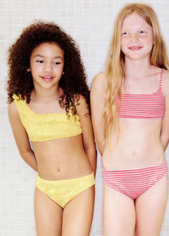 Asymmetric frill bikini — Yellow 2