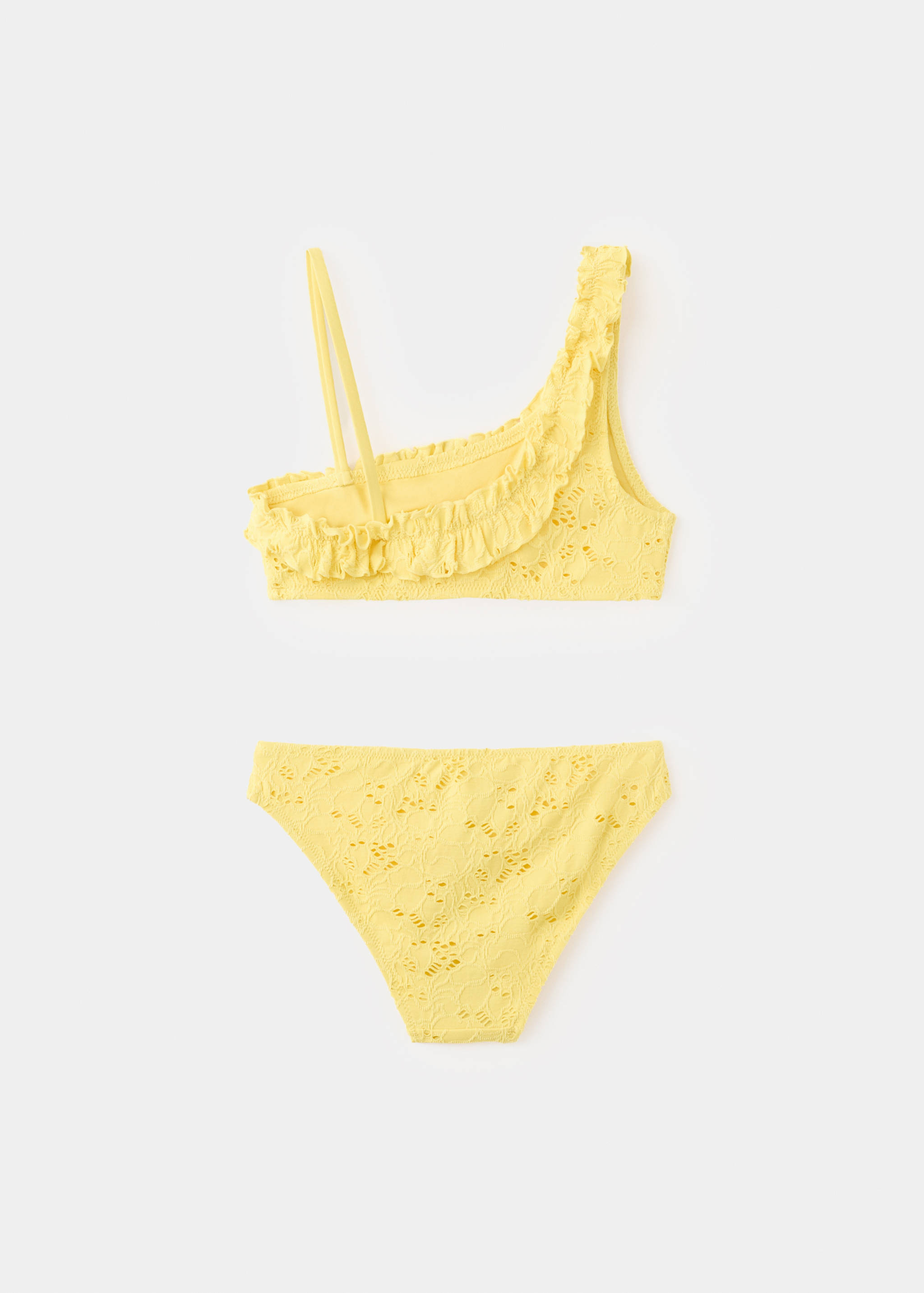 Asymmetric frill bikini - Reverse of the article