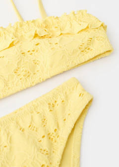 Asymmetric frill bikini — Yellow 6