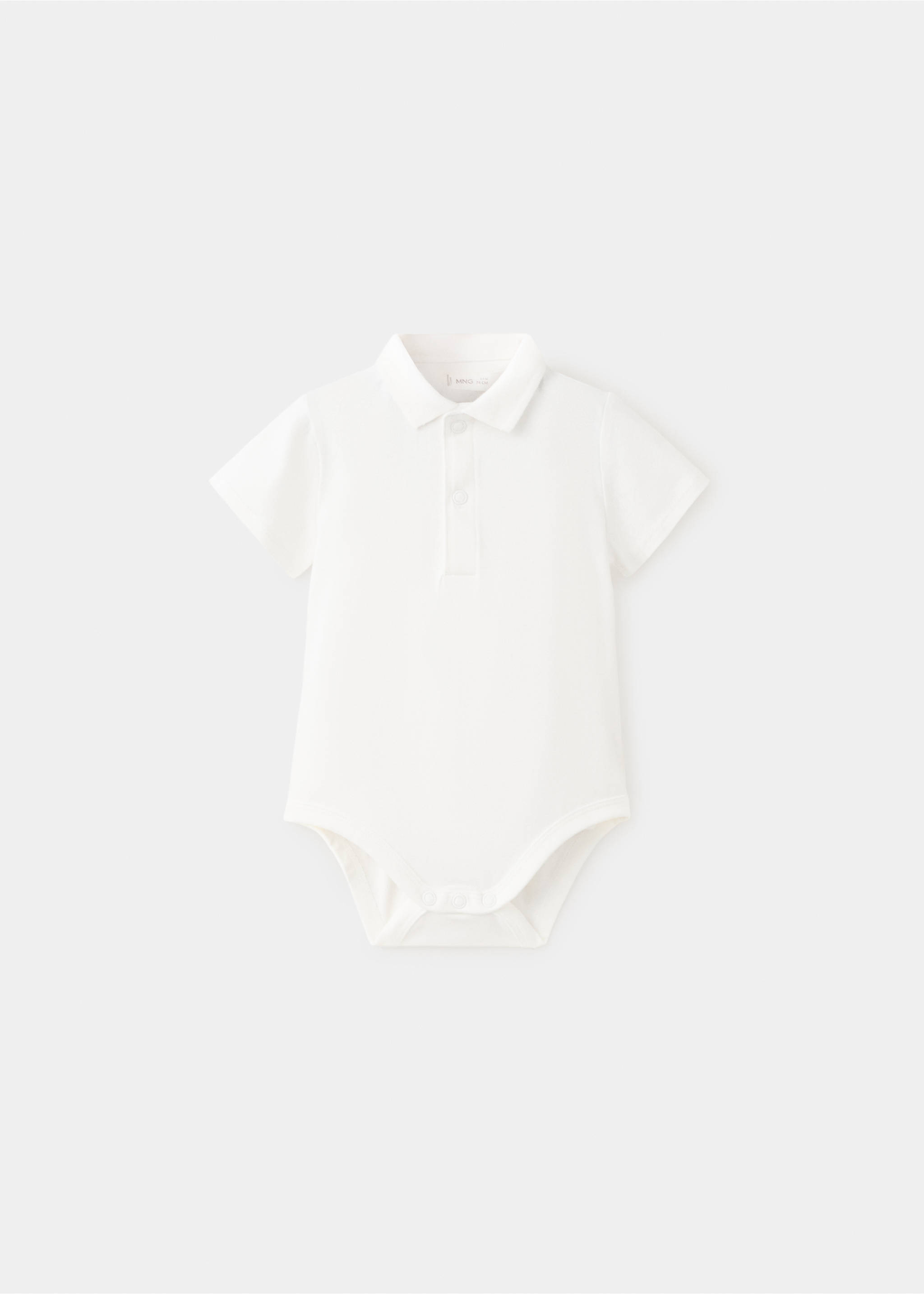 Body algodón polo - Artículo sin modelo, Blanco roto. Ref: 27025960-00.